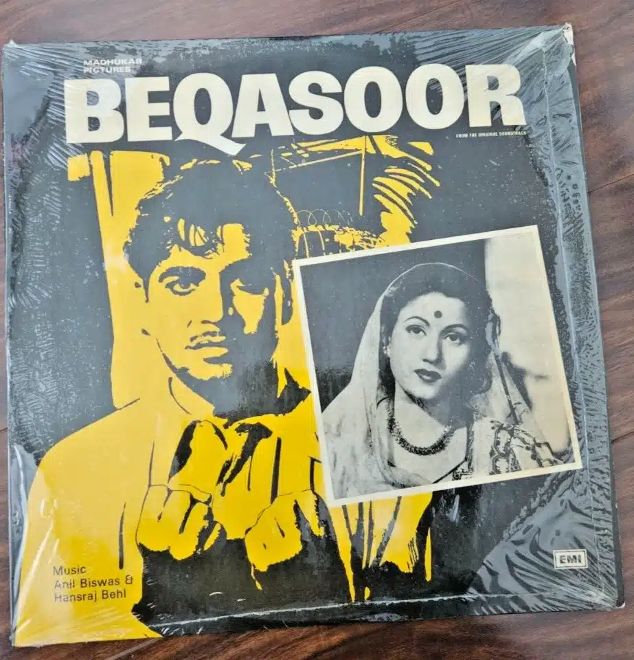 Beqasoor - Record LP Vinyl Vintage - Bollywood