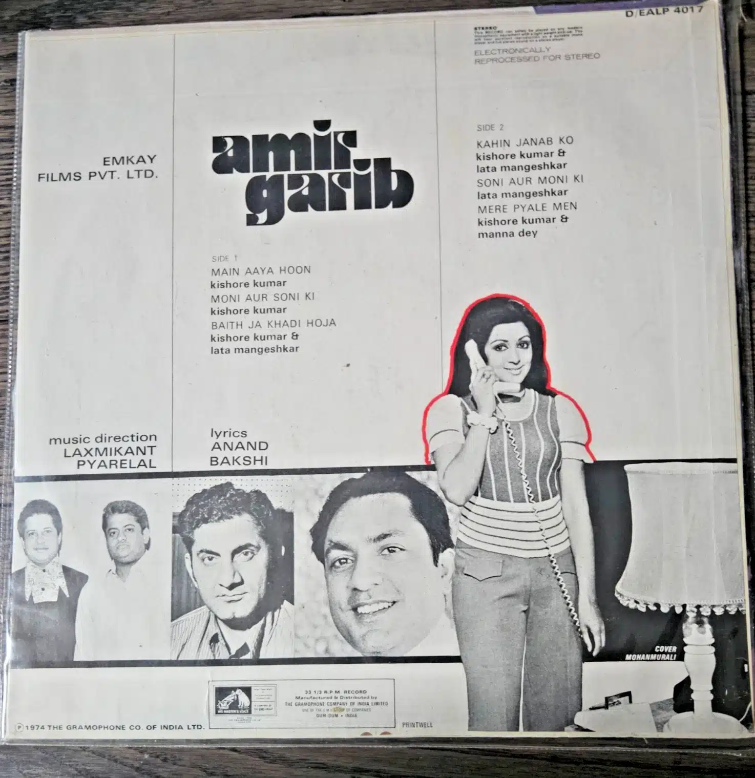 Amir Garib - Record LP Vinyl Vintage -Bollywood - Image 2