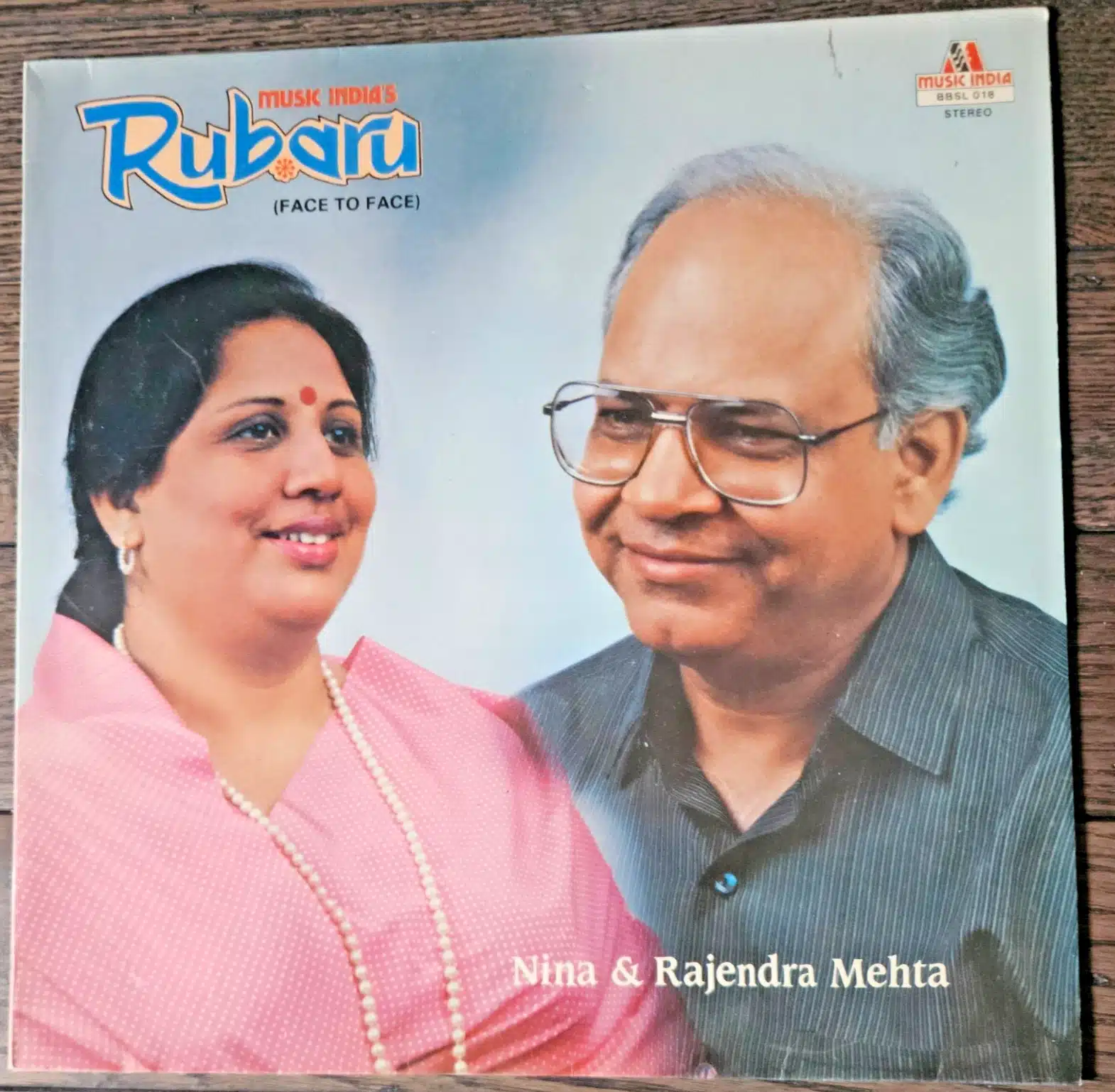 Rubaru - Record LP Vinyl Vintage - Nina & Rajendra Mehta - Ghazals