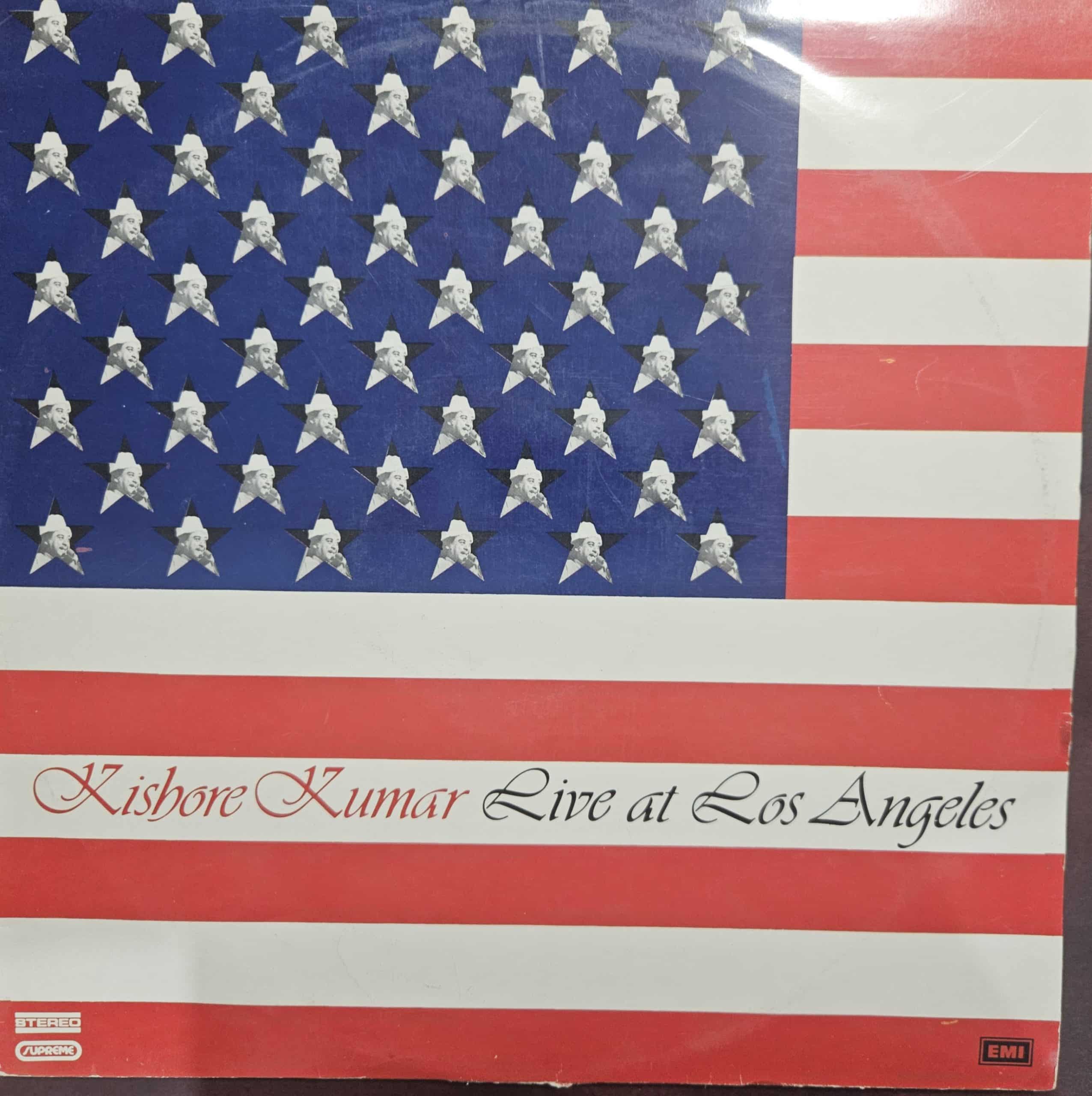 Kishore Kumar Live at Los Angeles - Record LP Vinyl Vintage -Bollywood