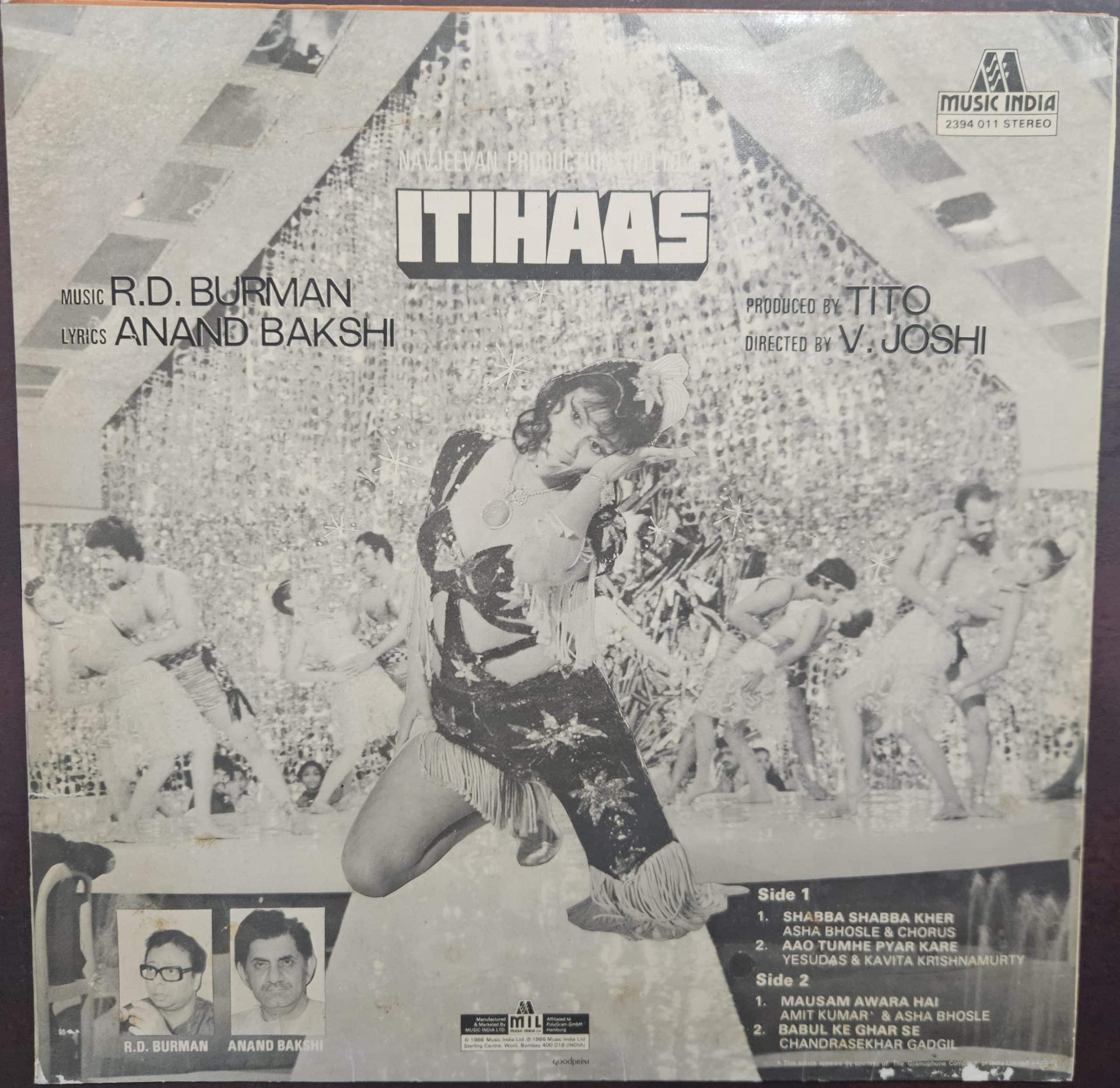 Itihaas- Record LP Vinyl Vintage (Fair) - Bollywood - Image 2