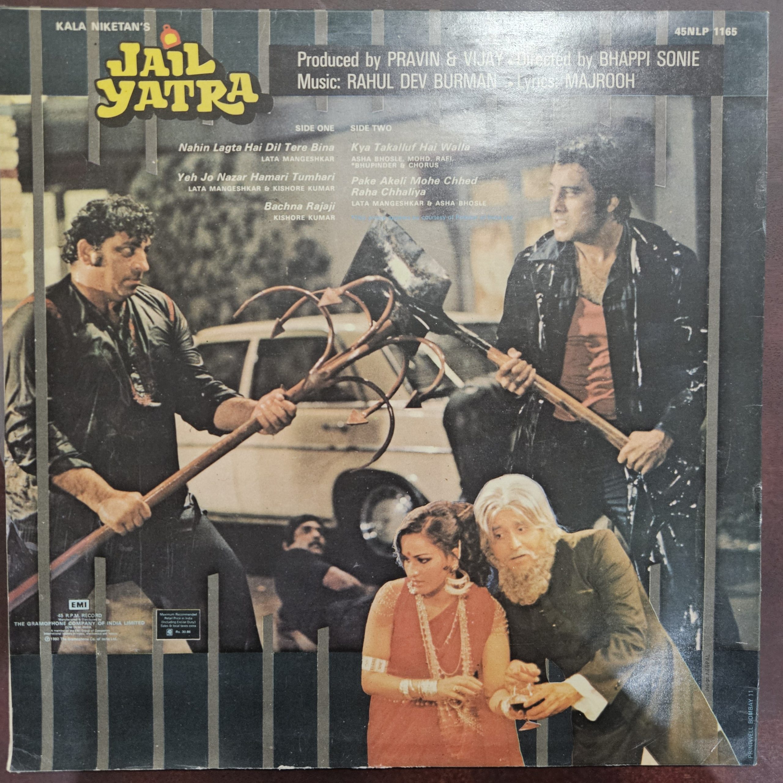 Jail Yatra – Record LP Vinyl Vintage -Bollywood - Image 2