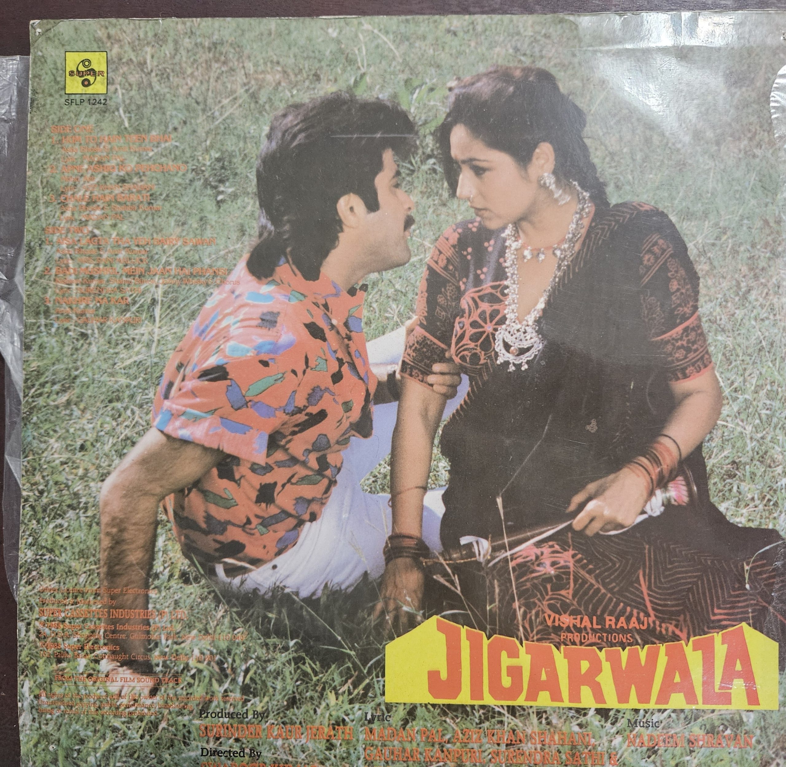 Jigarwala – Record LP Vinyl Vintage -Bollywood - Image 2