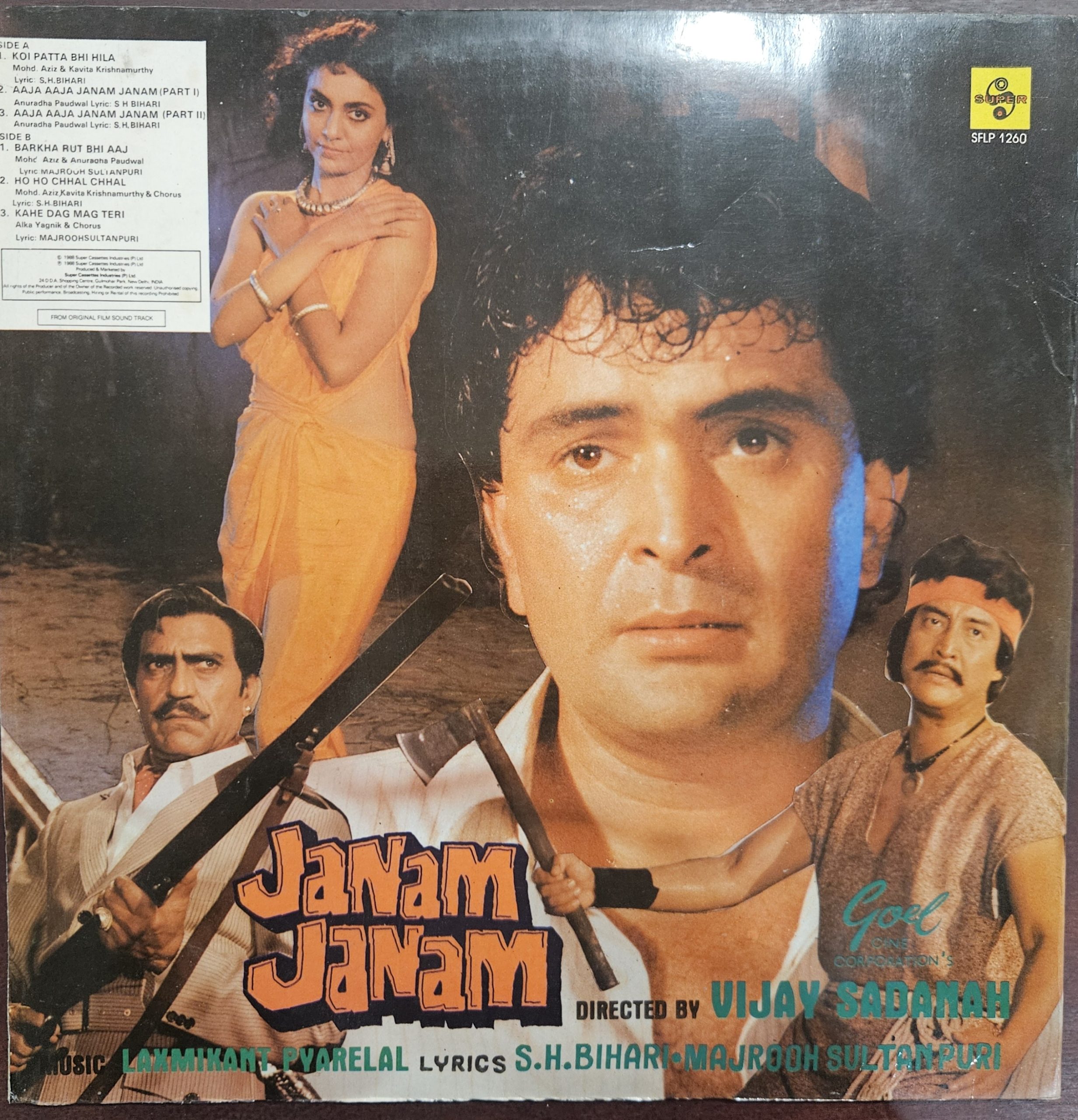 Janam Janam – Record LP Vinyl Vintage -Bollywood - Image 2