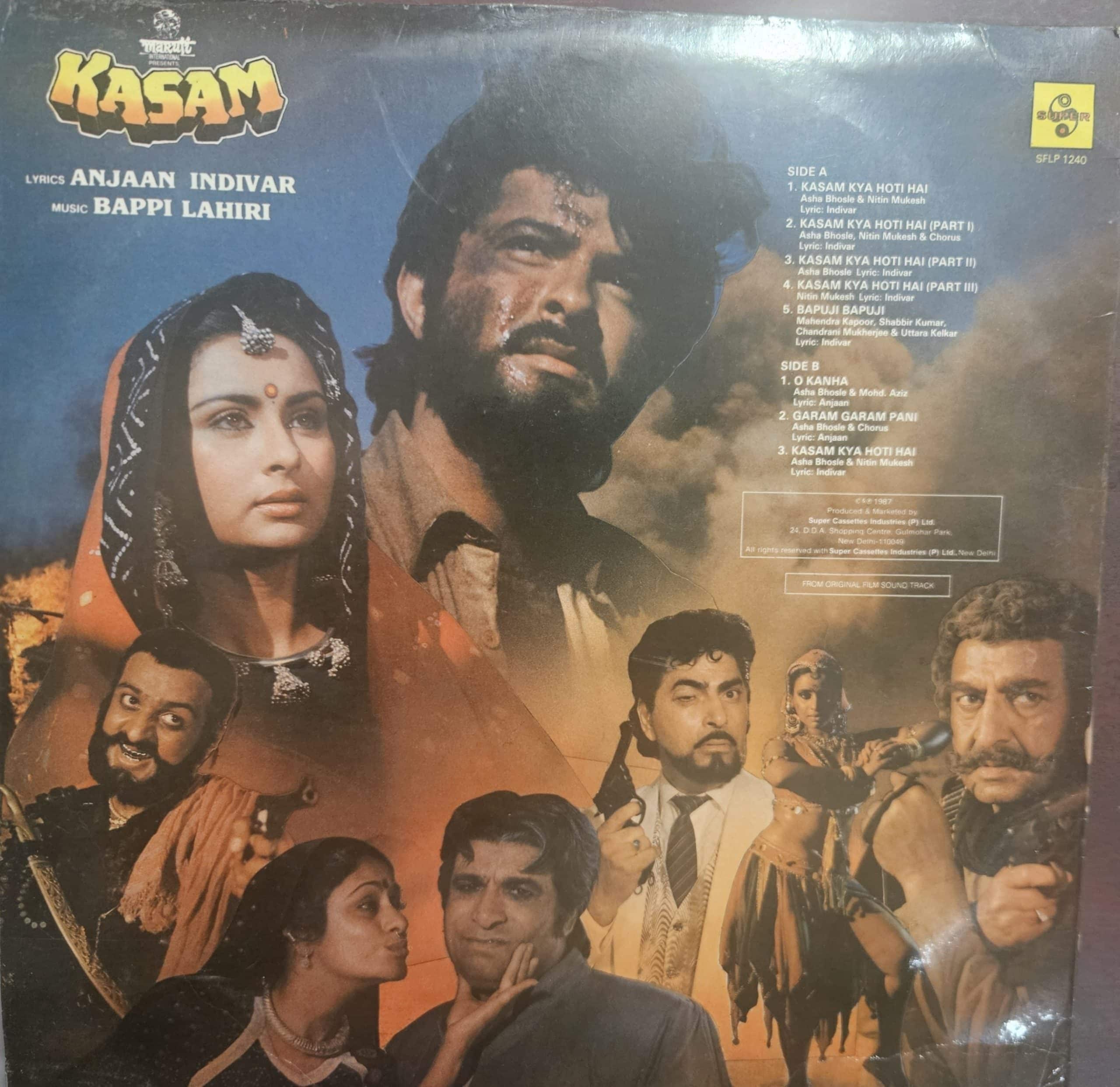 Kasam – Record LP Vinyl Vintage -Bollywood - Image 2