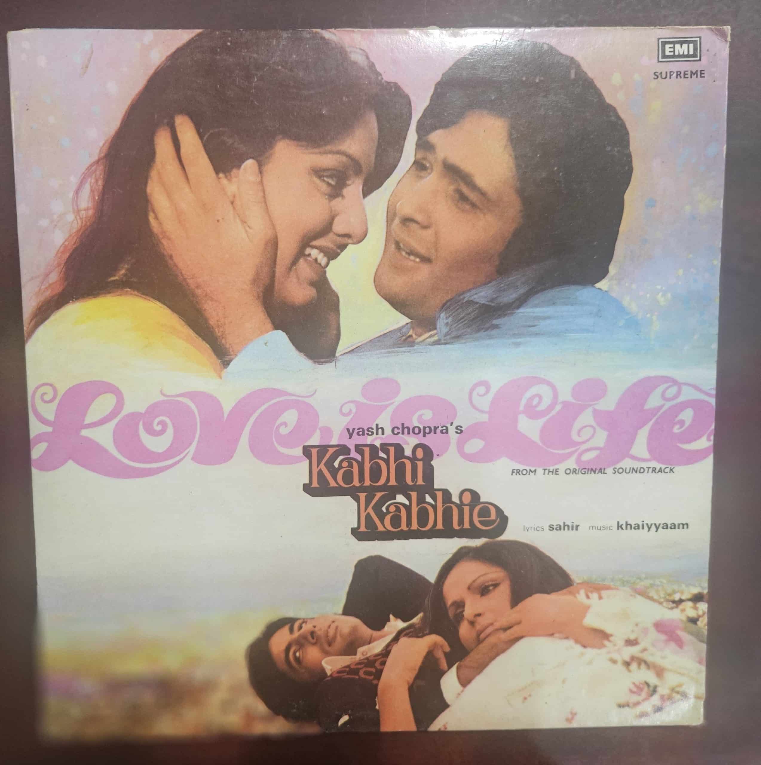 Kabhie Kabhie – Record LP Vinyl Vintage -Bollywood