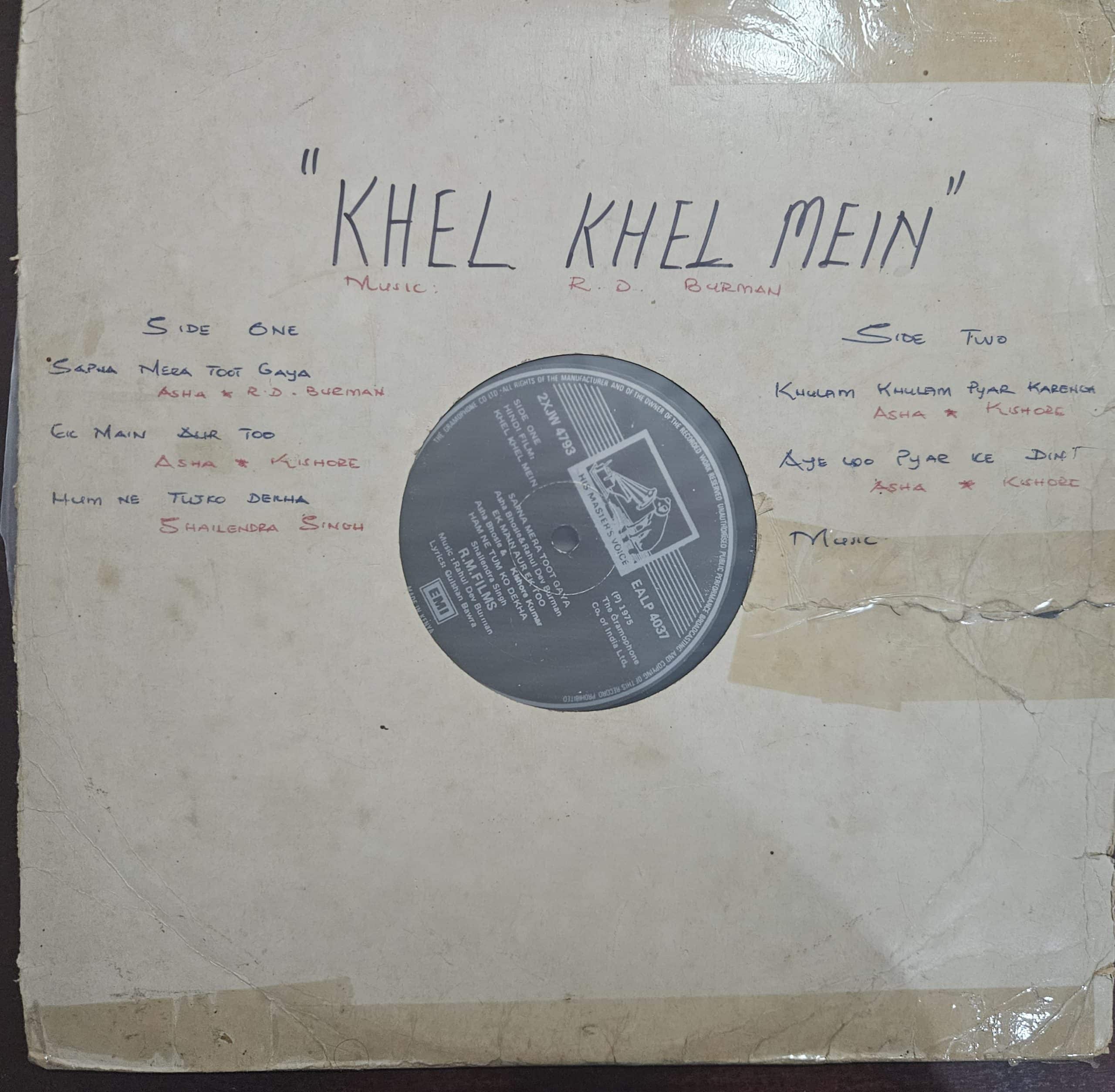 Khel Khel Mein – Record LP Vinyl Vintage -Bollywood