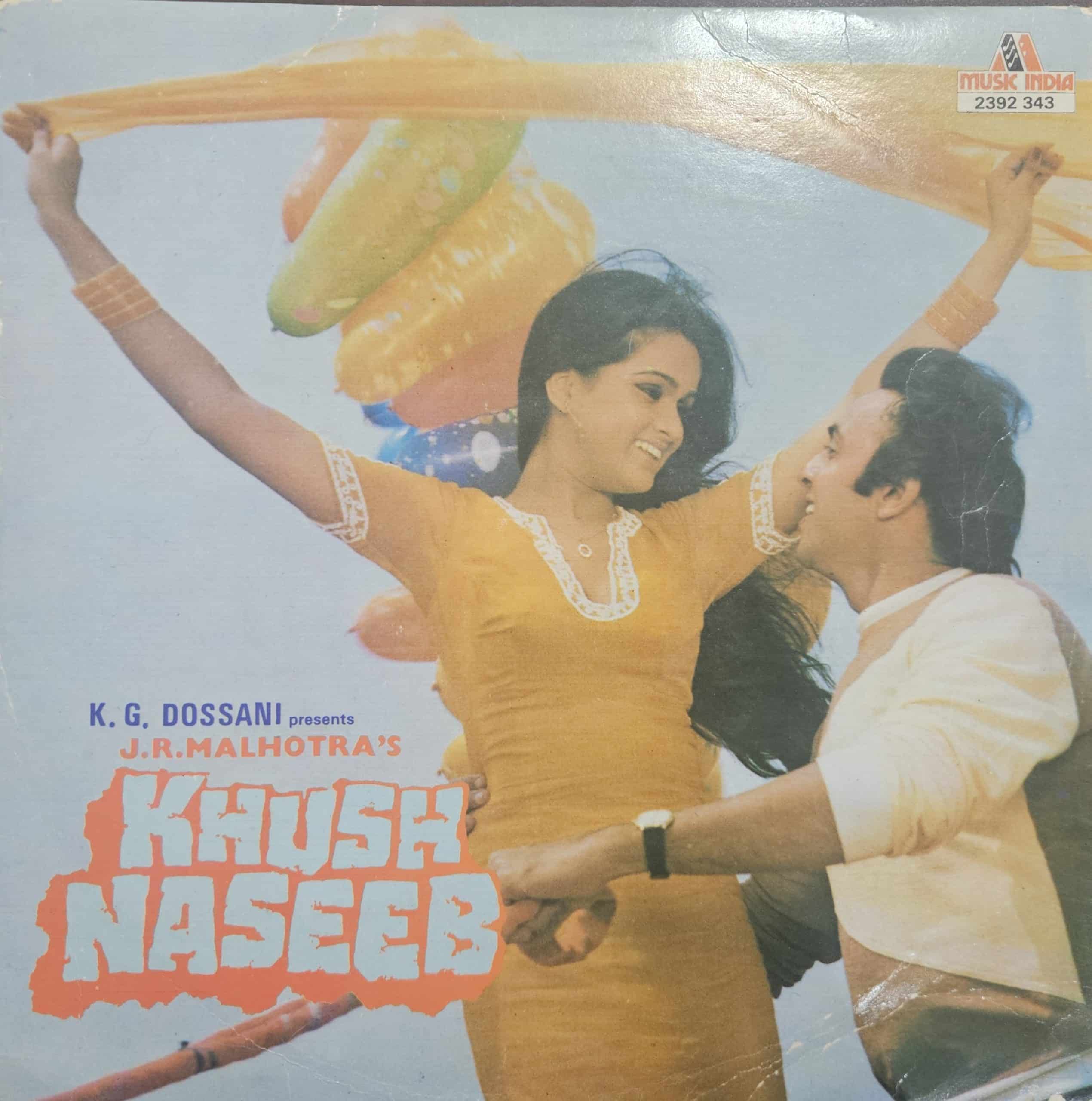 Khush Naseeb – Record LP Vinyl Vintage -Bollywood