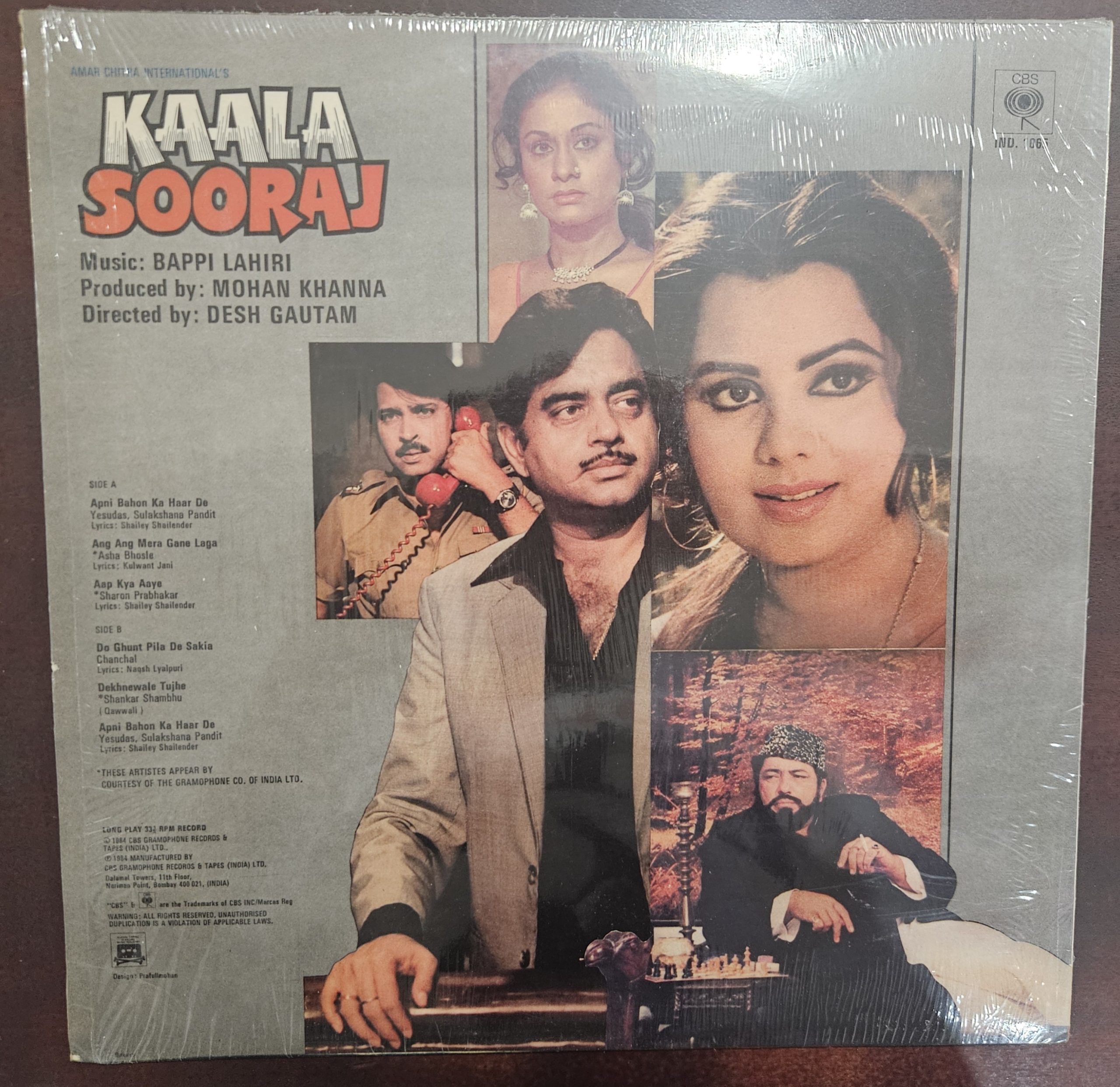 Kaala Sooraj – Record LP Vinyl Vintage -Bollywood - Image 2