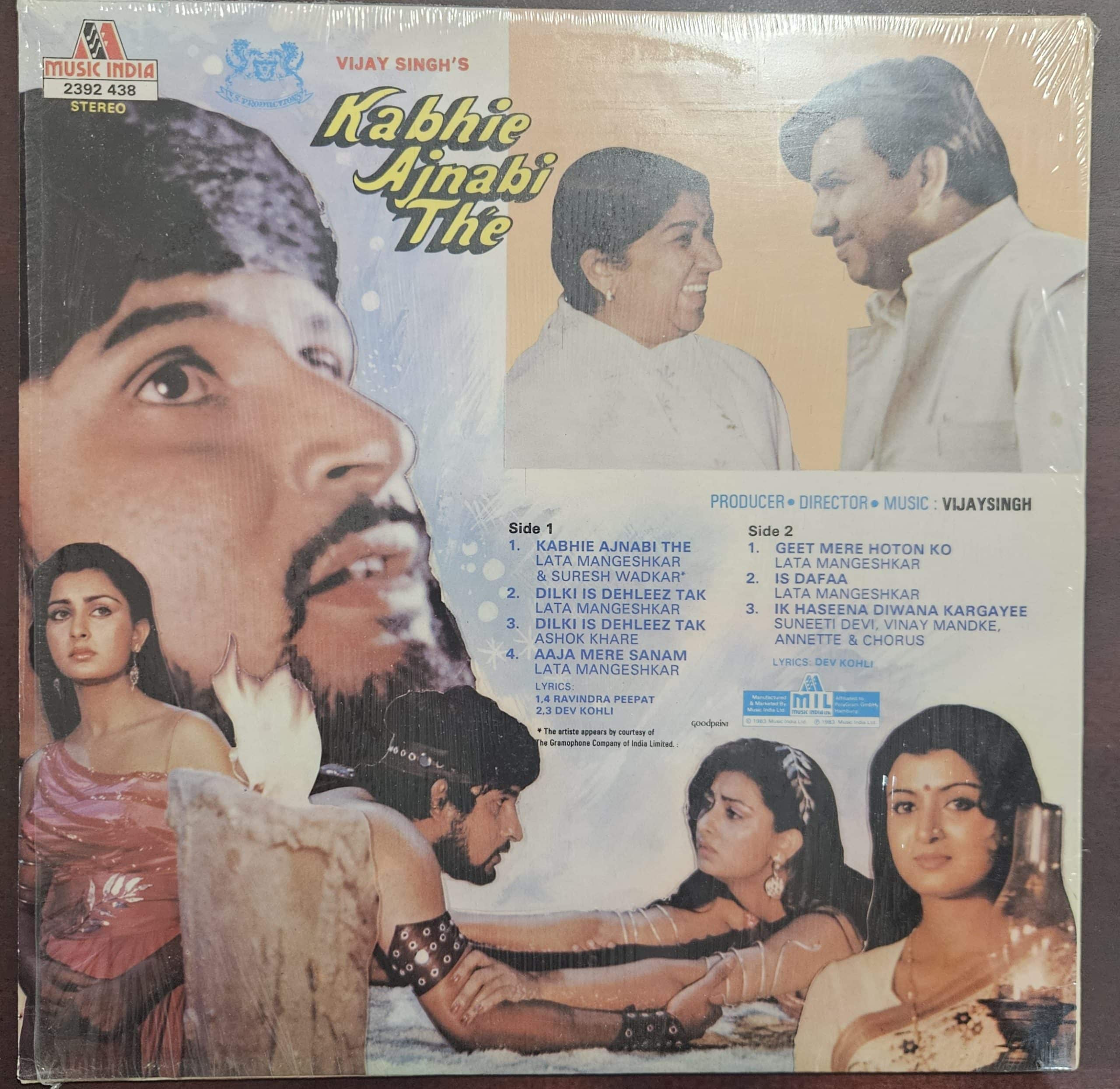 Kabhie Ajnabi The – Record LP Vinyl Vintage -Bollywood - Image 2