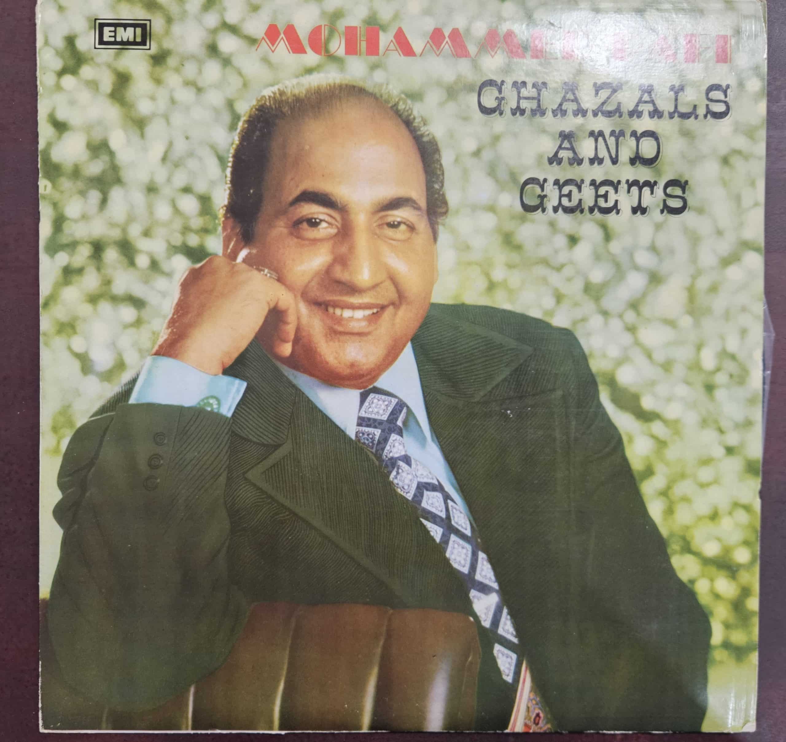 Mohammed Rafi – Hindustani Ghazals And Geets – Record LP Vinyl Vintage -Bollywood