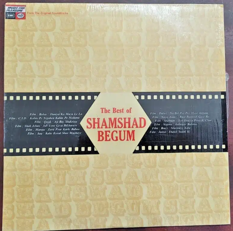 The Best of Shamshad Begum - Record LP Vinyl Vintage -Bollywood