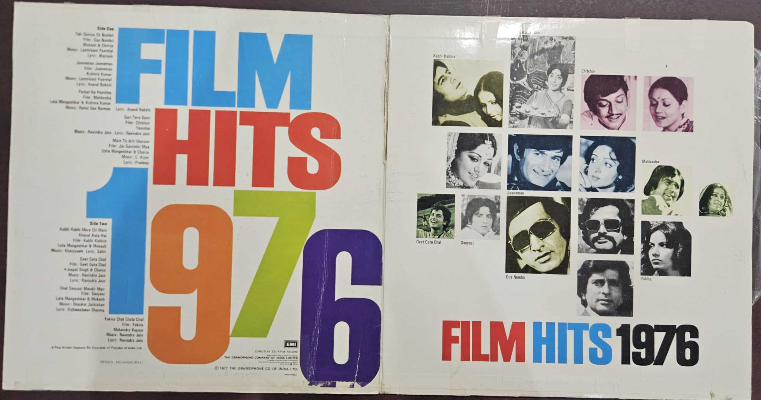 Film Hits 1976 – Record LP Vinyl Vintage – Bollywood - Image 2