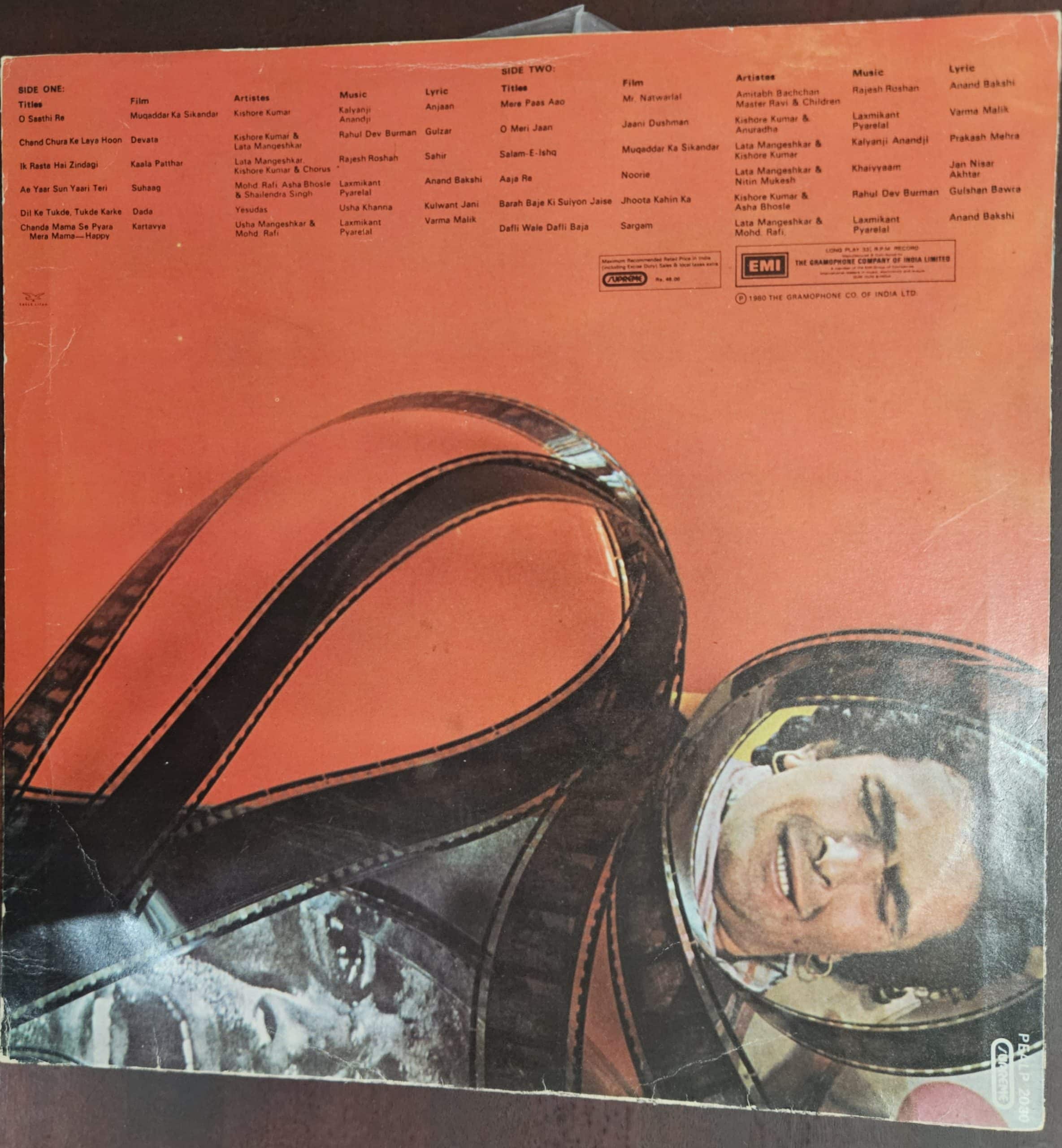 Film Hits 1979 – Record LP Vinyl Vintage – Bollywood - Image 2
