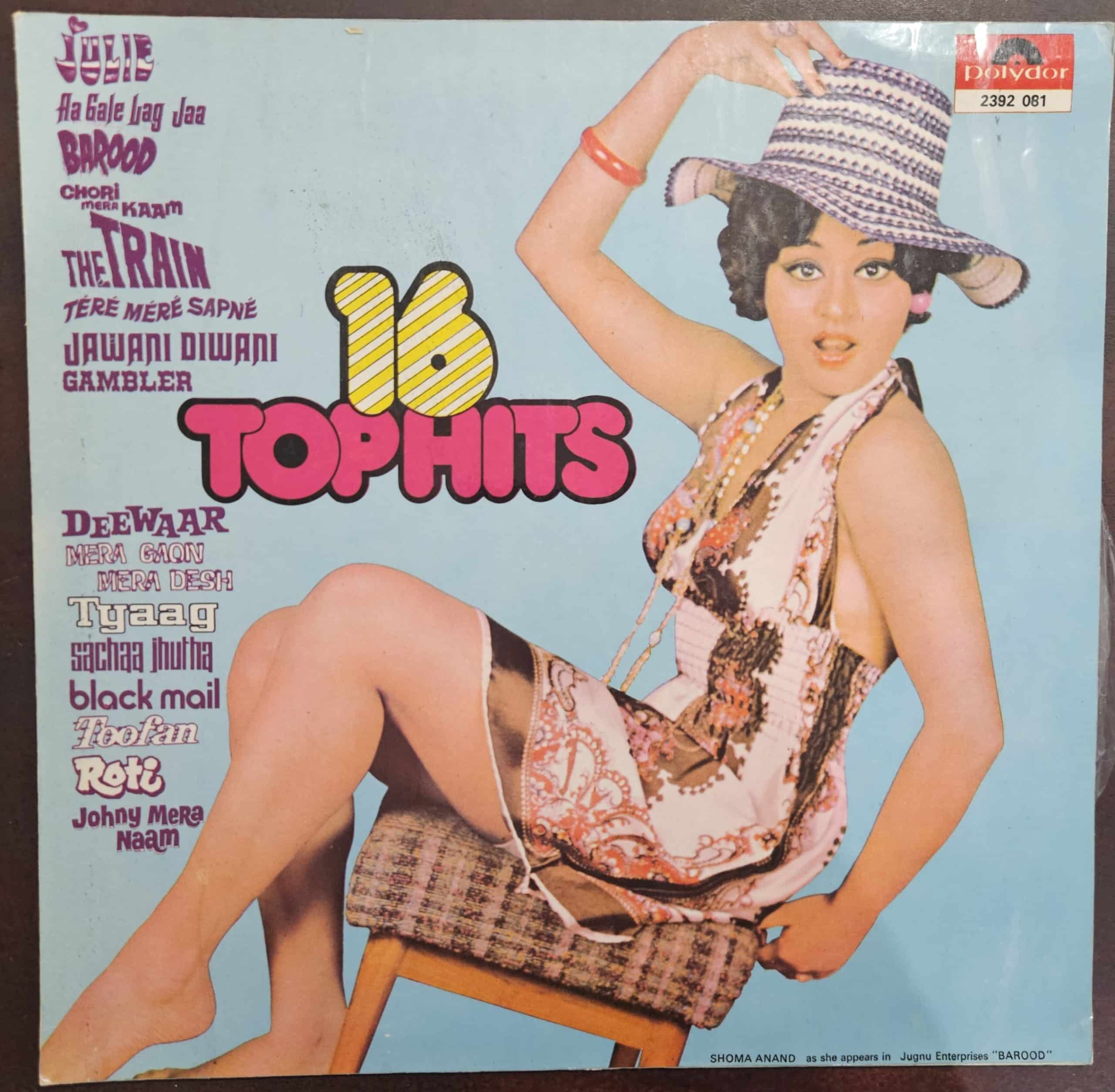 16 Top Hits From Films – Record LP Vinyl Vintage – Bollywood