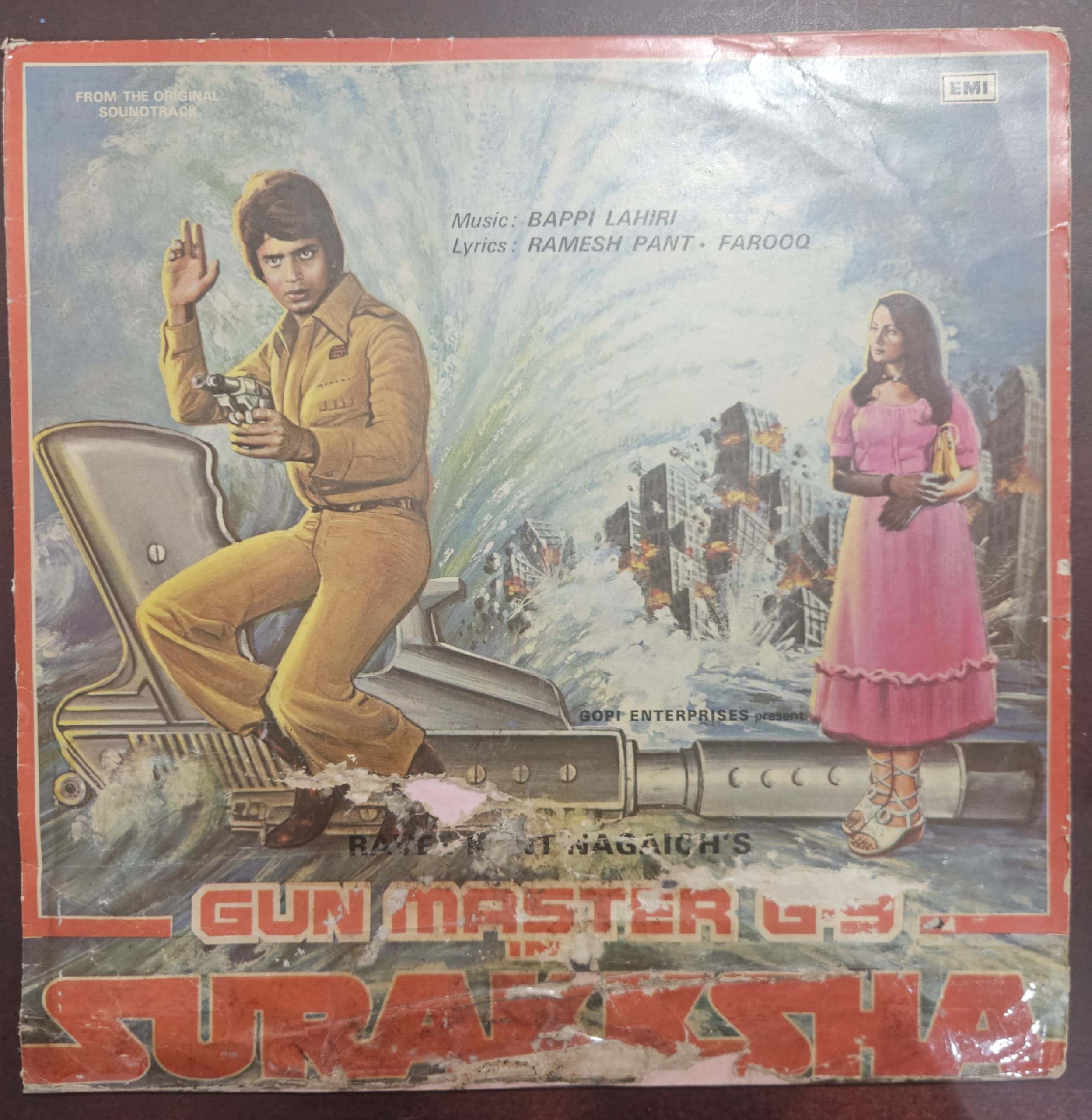 Gun Master G-9 In Surakksha – Record LP Vinyl Vintage -Bollywood