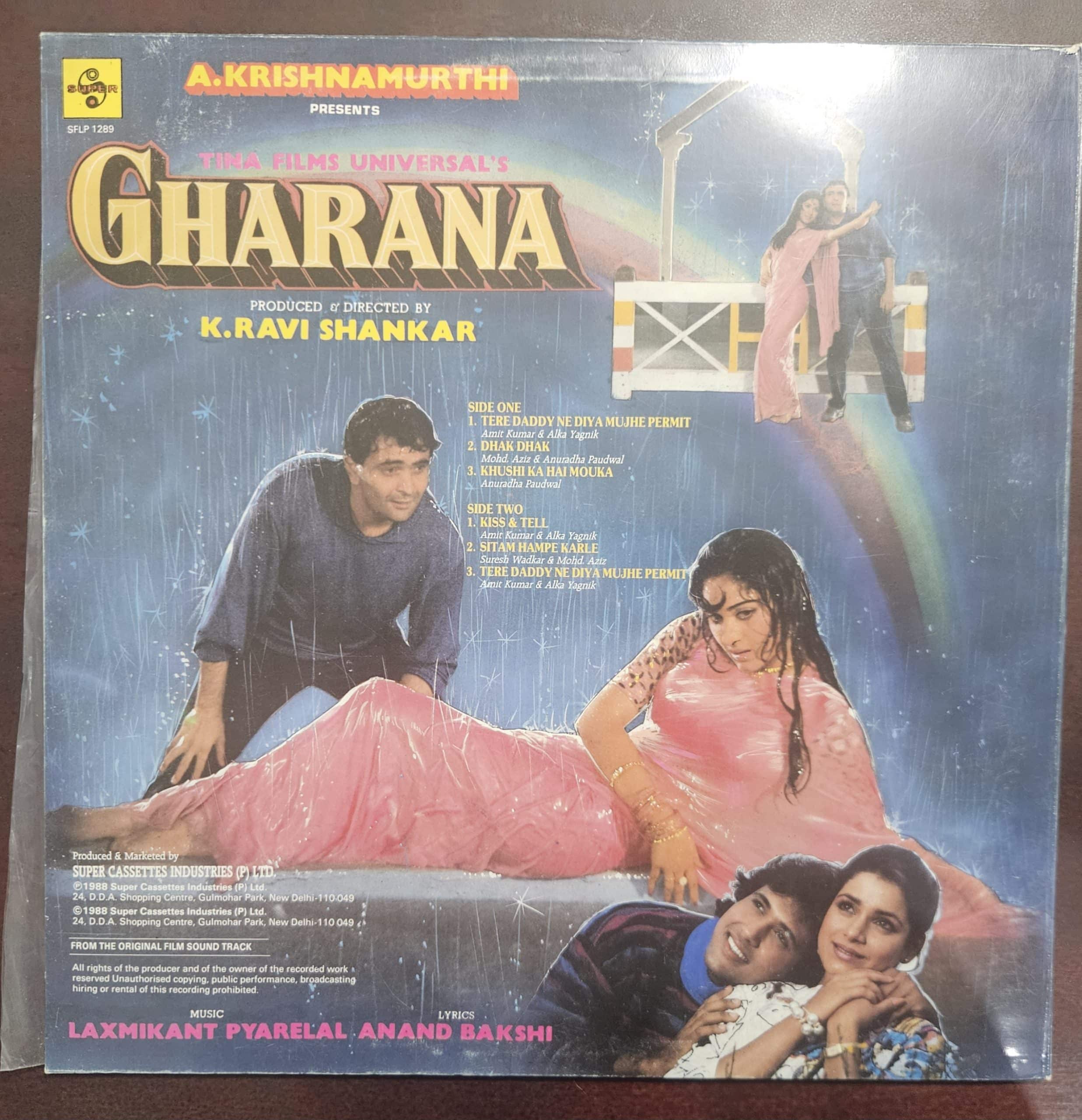 Gharana – Record LP Vinyl Vintage -Bollywood - Image 3