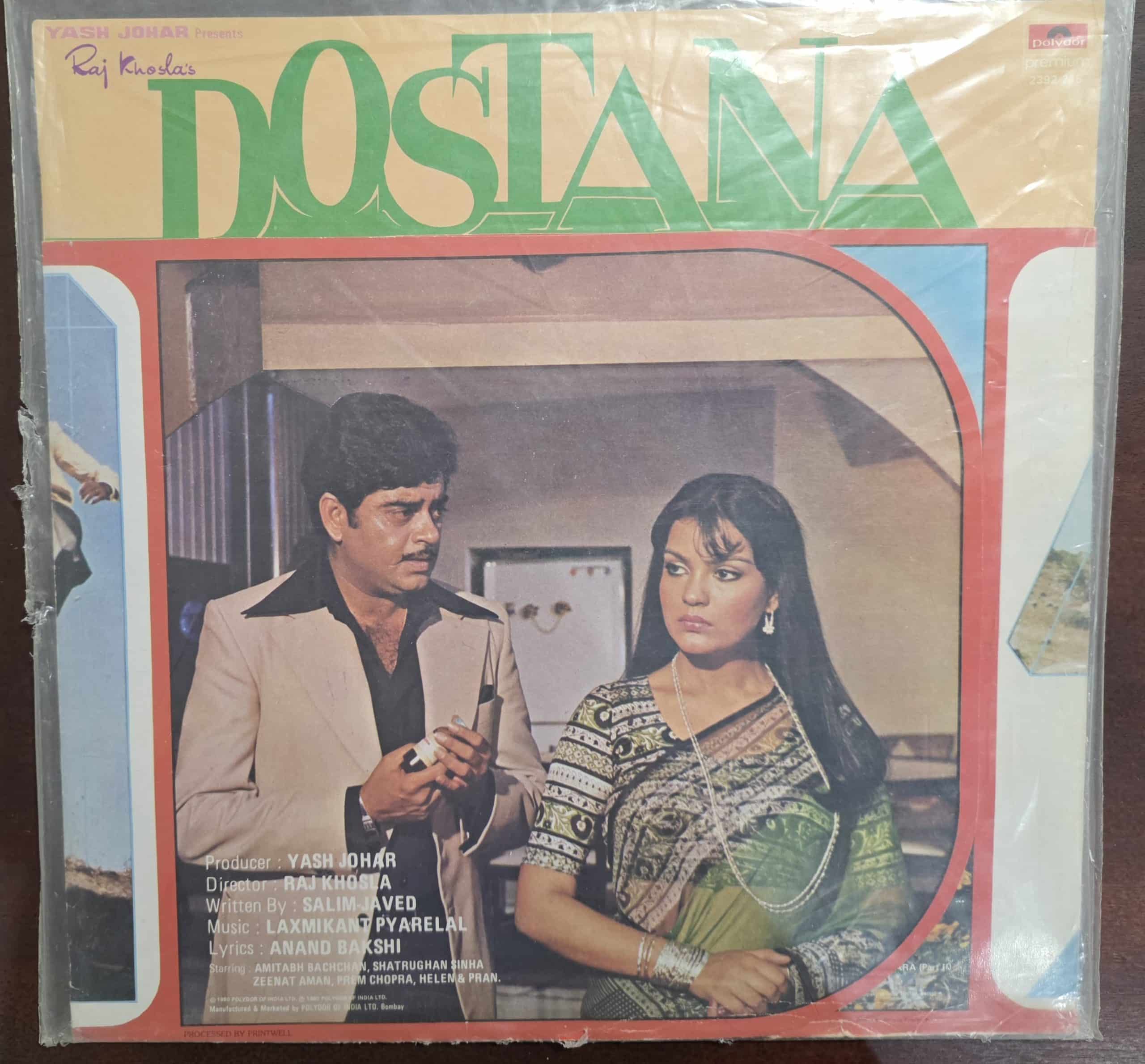 Dostana – Record LP Vinyl Vintage -Bollywood