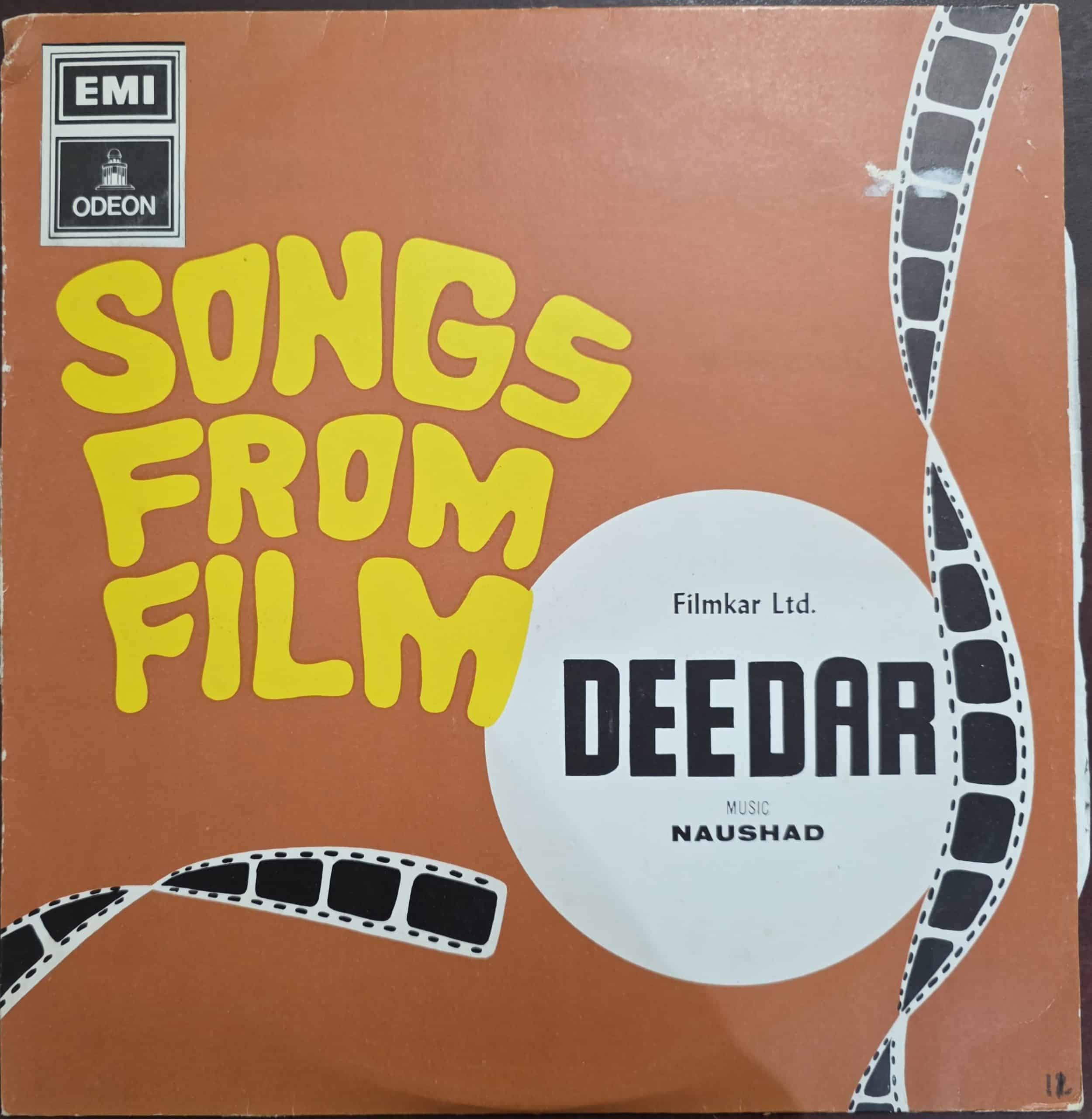 Deedar – Record LP Vinyl Vintage -Bollywood