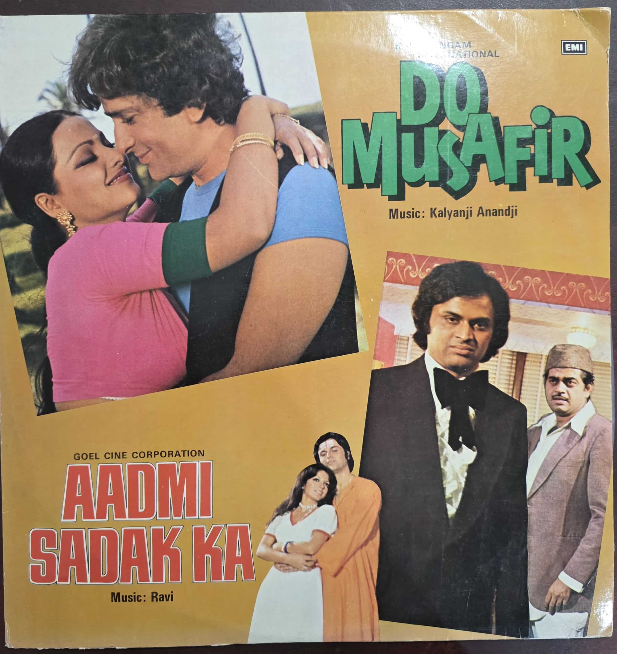 Do Musafir / Aadmi Sadak Ka – Record LP Vinyl Vintage -Bollywood