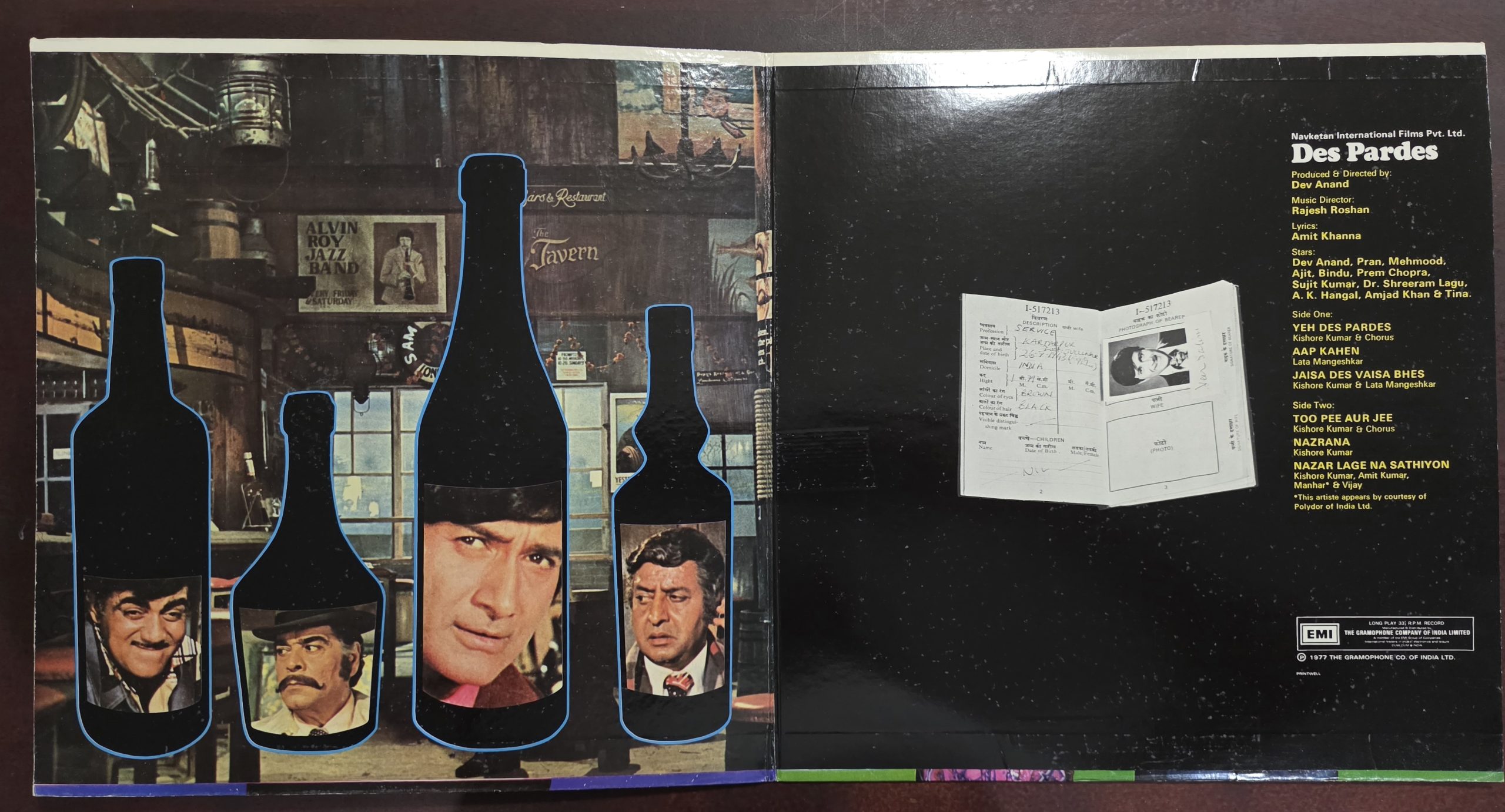Des Pardes – Record LP Vinyl Vintage -Bollywood - Image 3