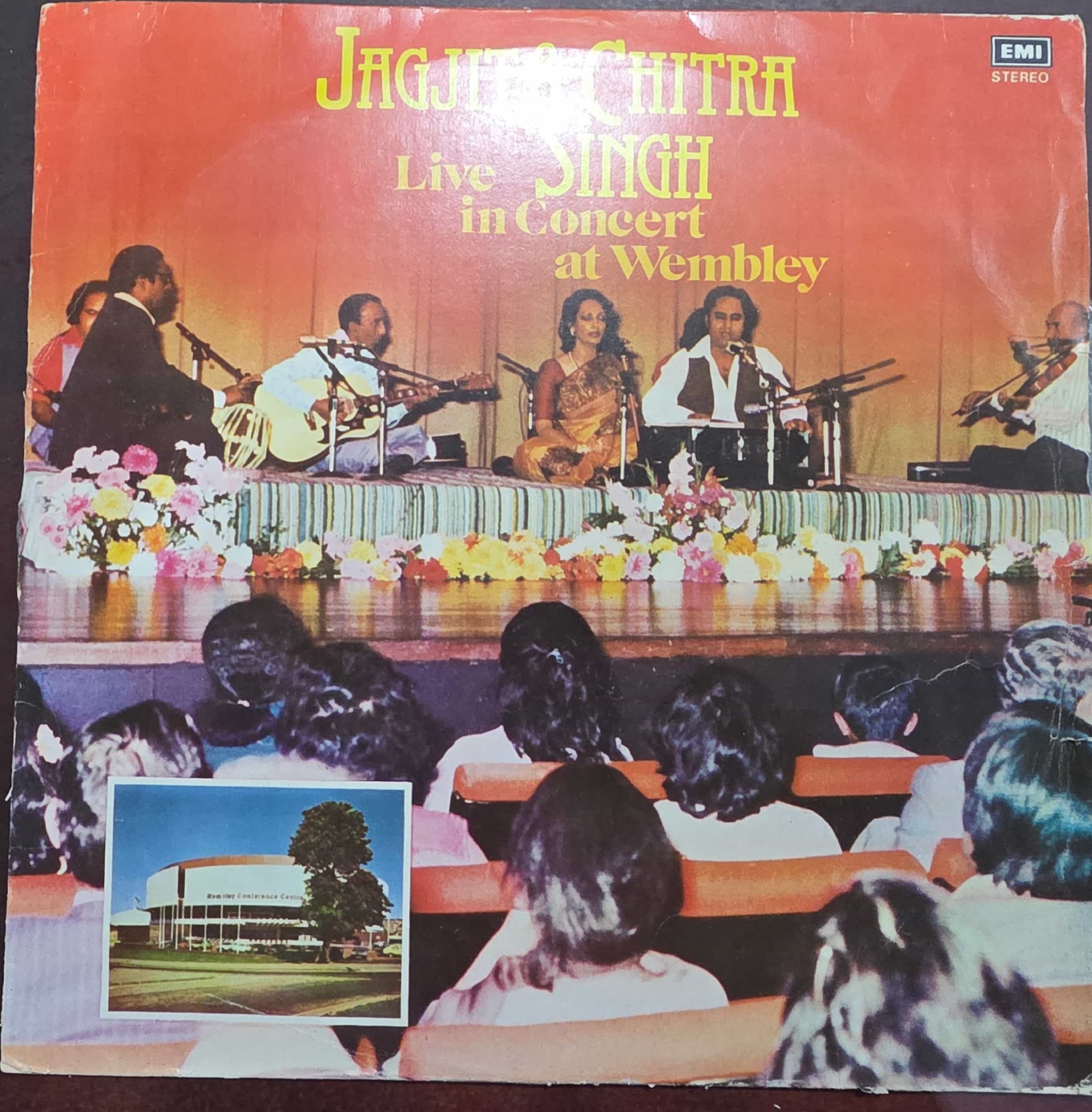Jagjit & Chitra Singh - Live in Concert at Wembley – Record LP Vinyl Vintage -Bollywood