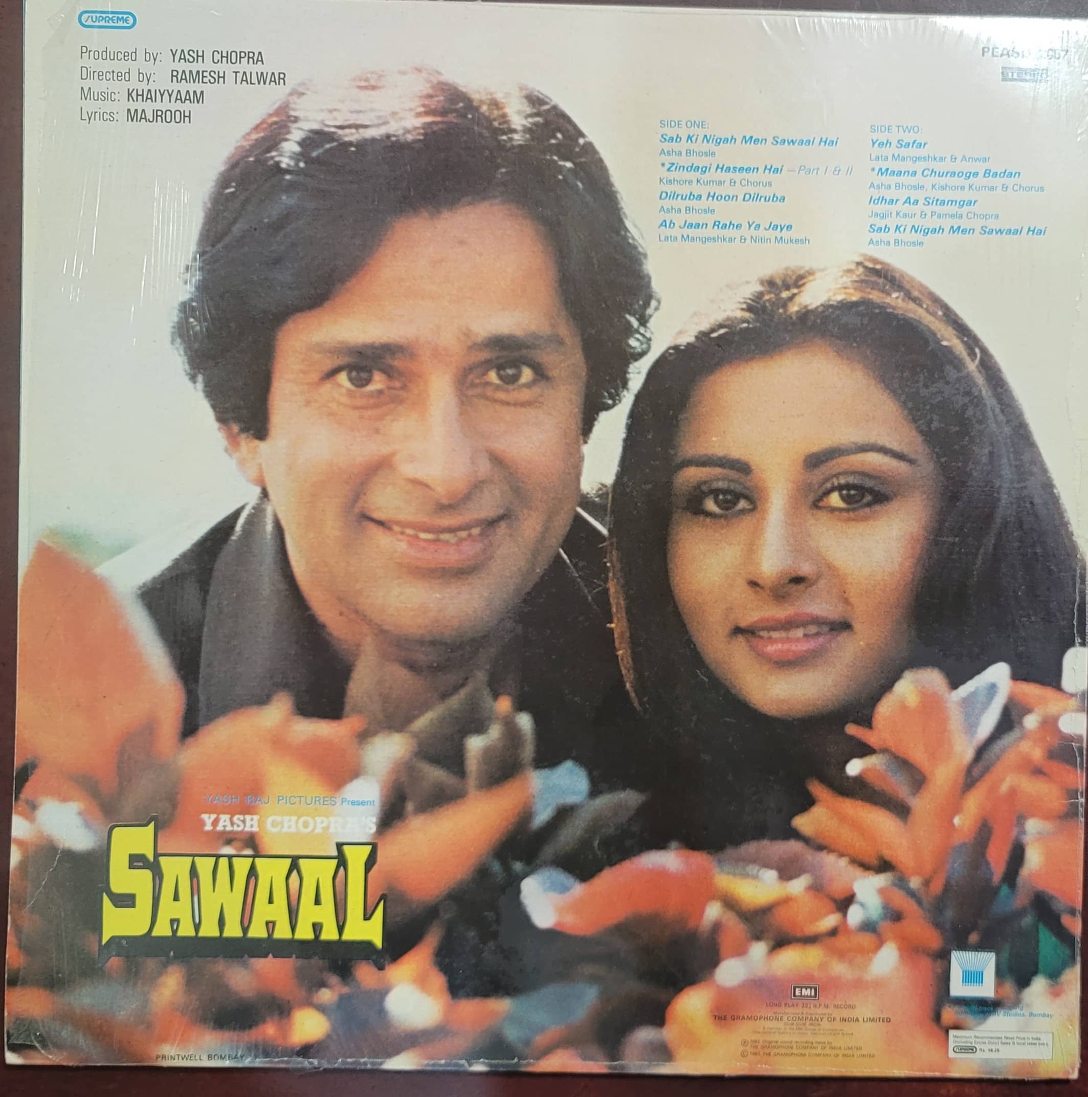 Sawaal – Record LP Vinyl Vintage -Bollywood - Image 2