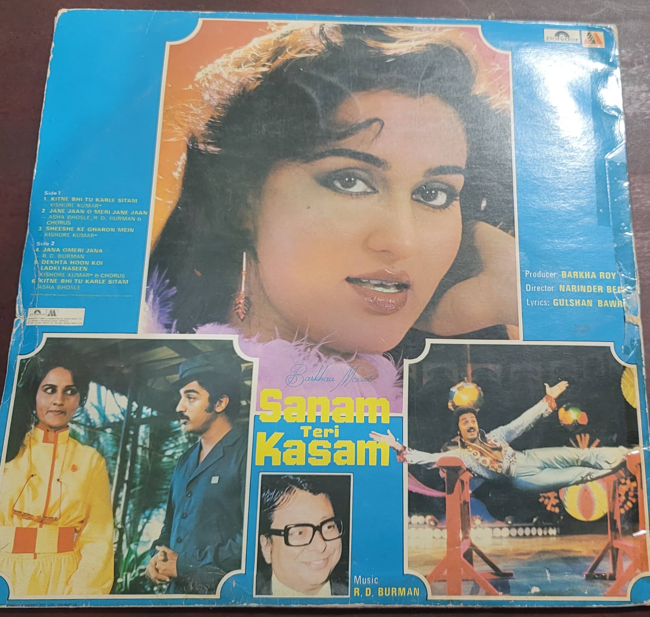 Sanam Teri Kasam – Record LP Vinyl Vintage -Bollywood - Image 2