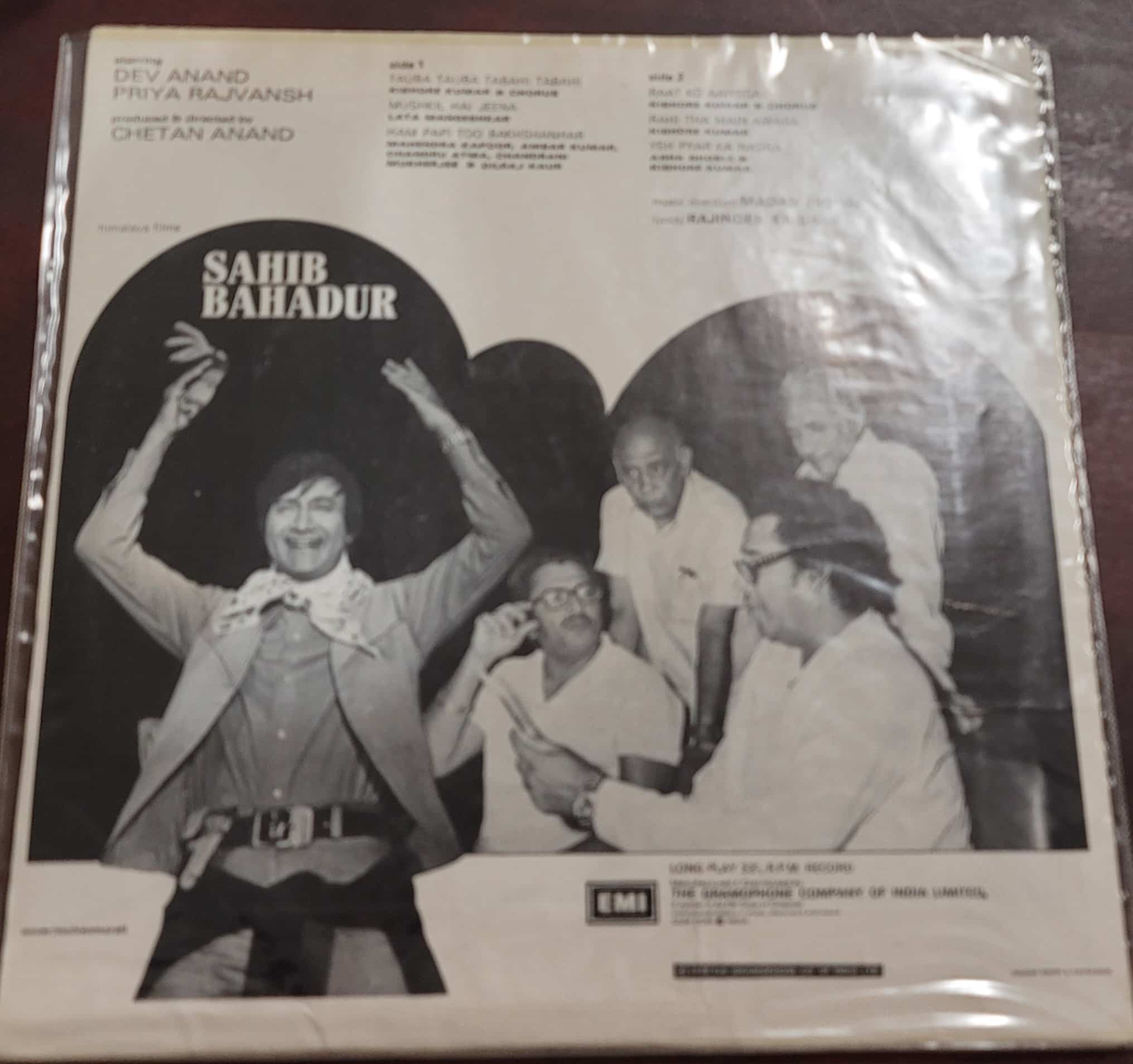 Sahib Bahadur- Record LP Vinyl Vintage -Bollywood - Image 2