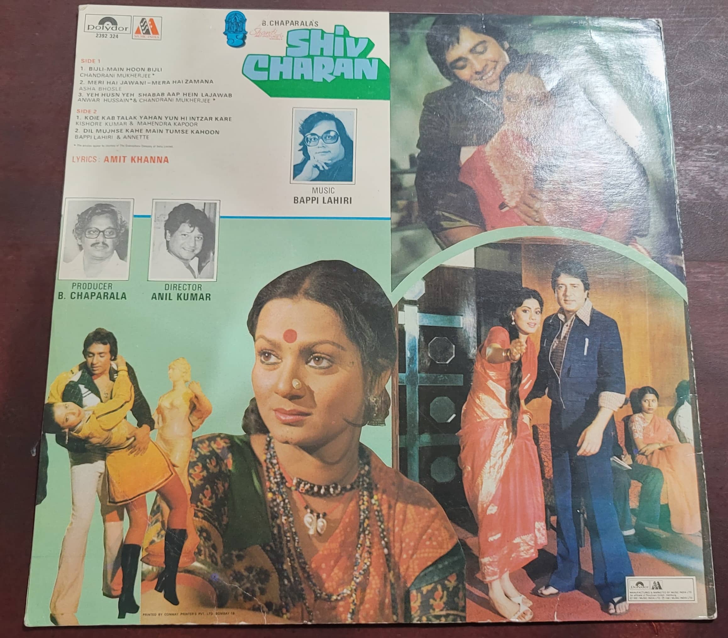 Shiv Charan – Record LP Vinyl Vintage -Bollywood - Image 2