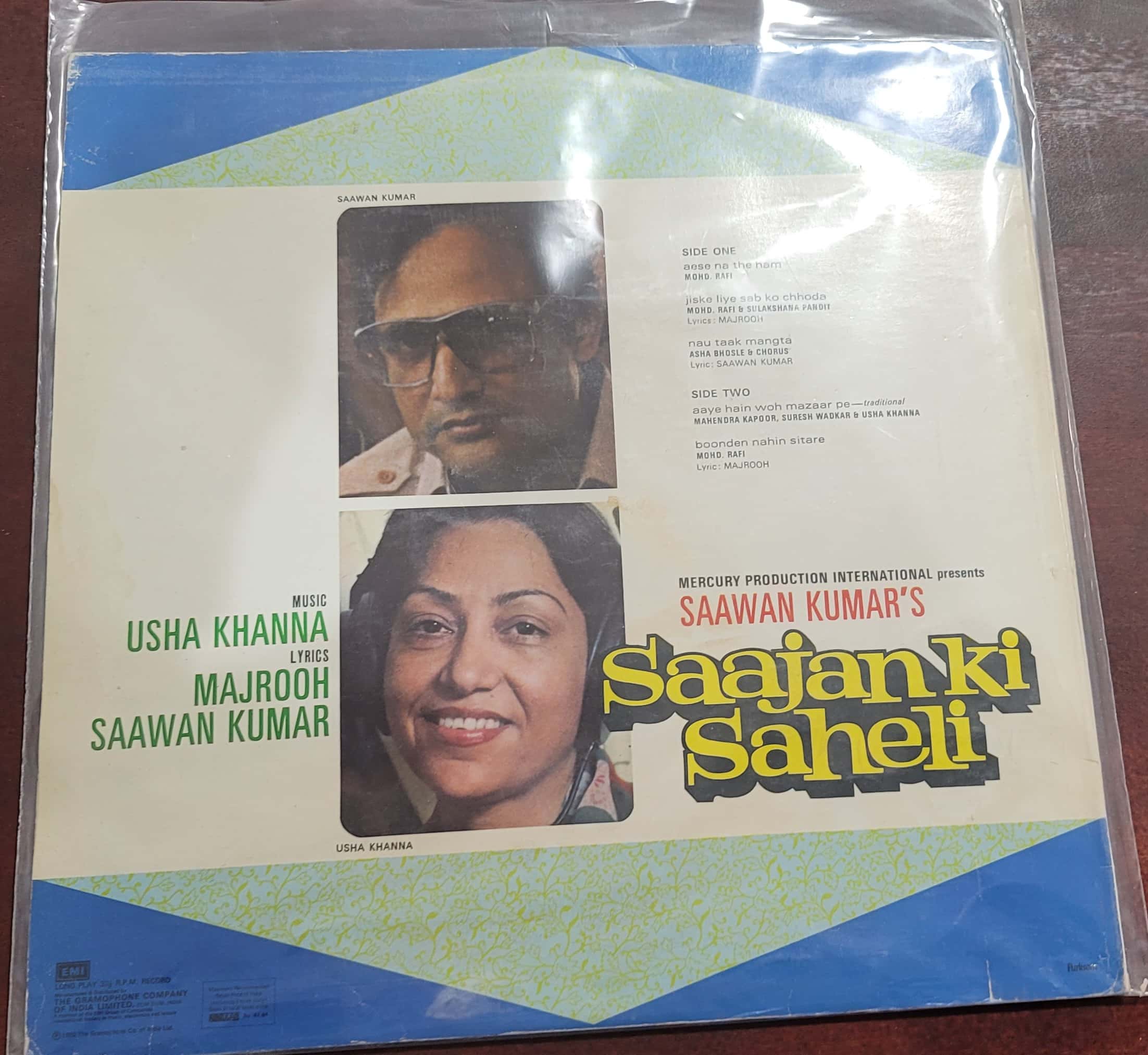 Saajan Ki Saheli – Record LP Vinyl Vintage -Bollywood - Image 2