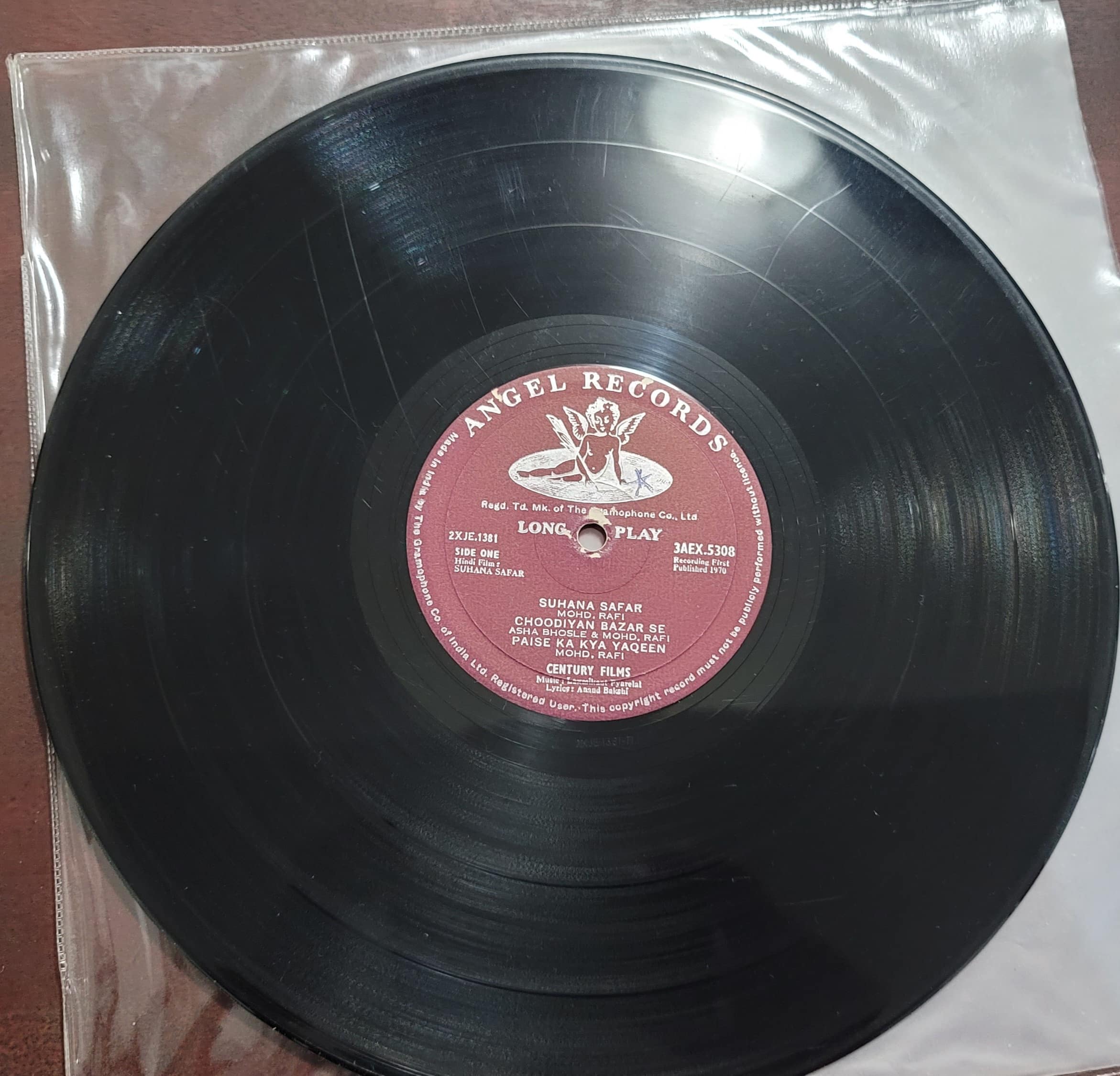 Suhana Safar (No Sleeve; Fair) – Record LP Vinyl Vintage -Bollywood - Image 2