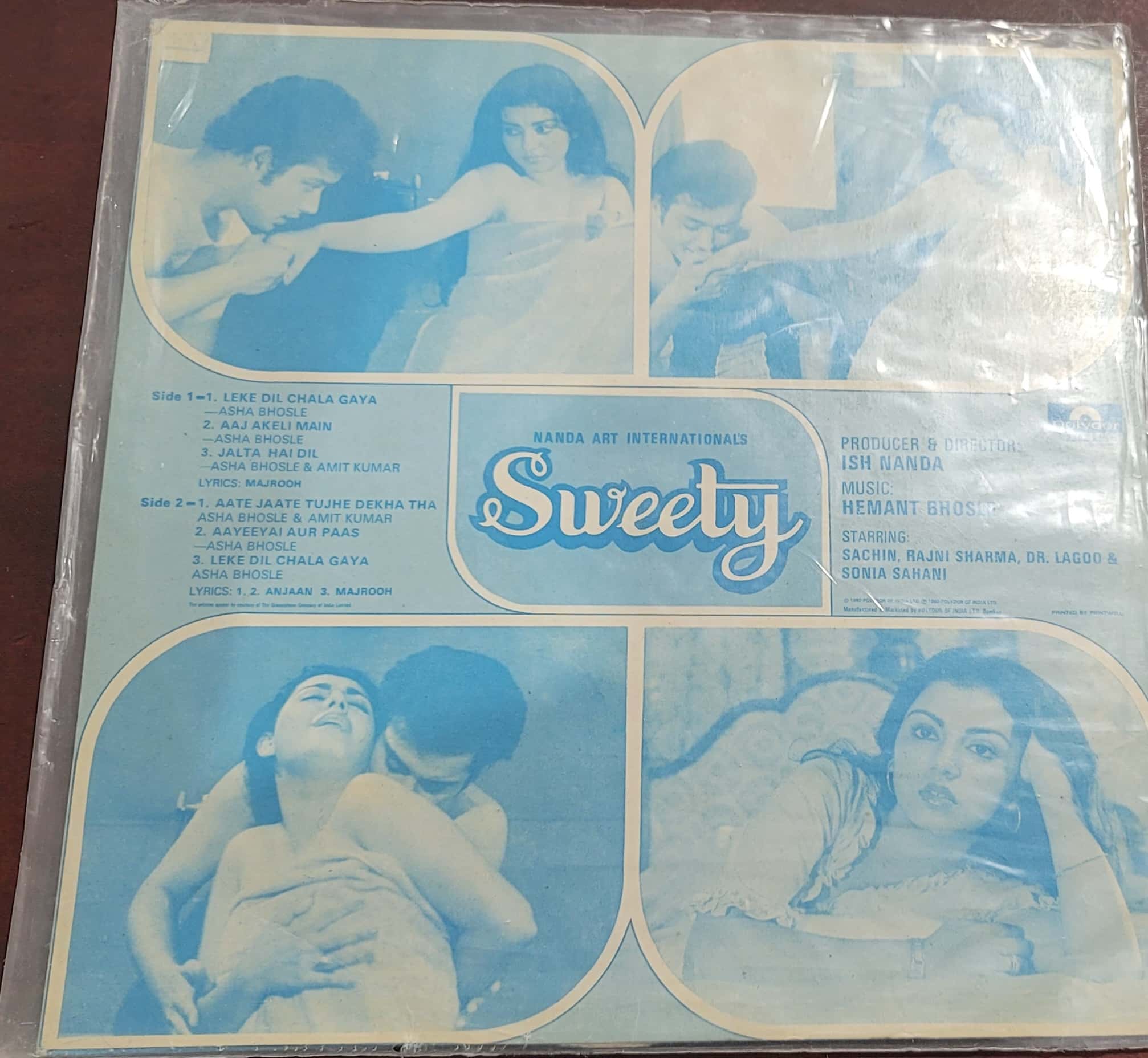 Sweety – Record LP Vinyl Vintage -Bollywood - Image 2