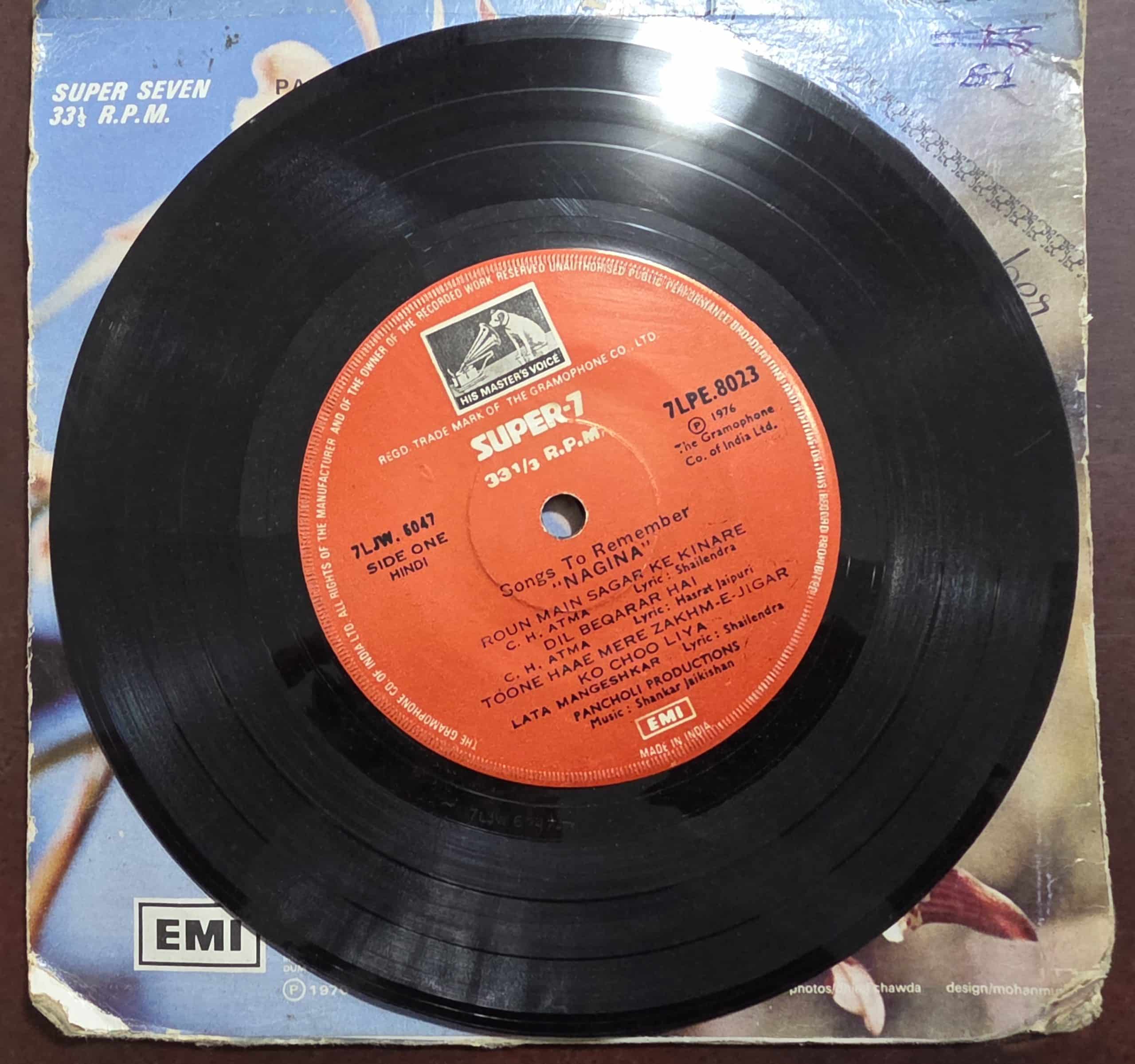 Nagina 7LPE 8023– Record EP Vinyl Vintage -Bollywood - Image 3