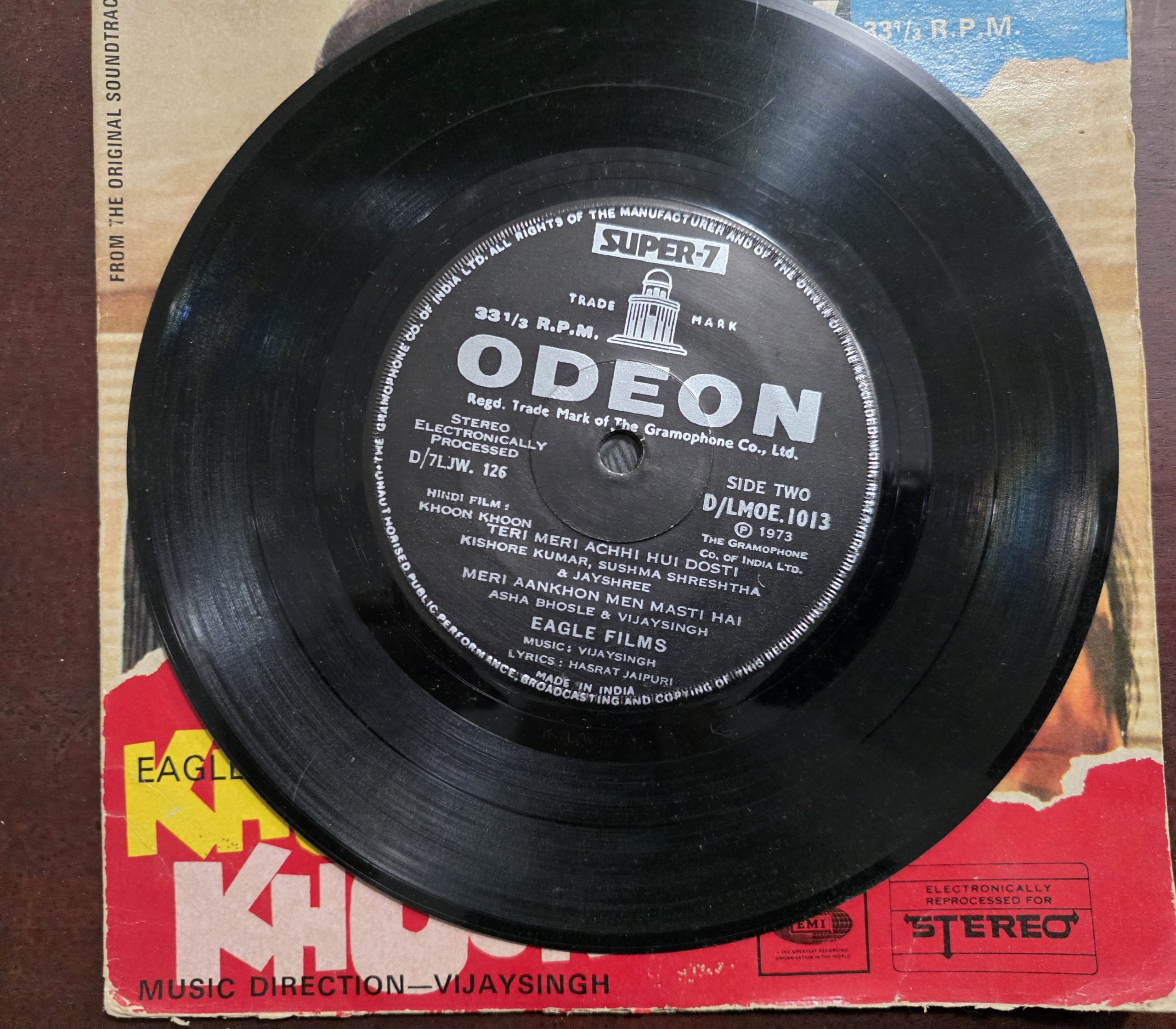 Khoon Khoon D/LMOE 1013 – Record EP Vinyl Vintage -Bollywood - Image 4