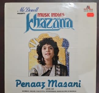 Khazana – Penaaz Masani - Live At Delhi, Calcutta, Hyderabad, Bangalore & Madras- Ghazals – Record LP Vinyl Vintage