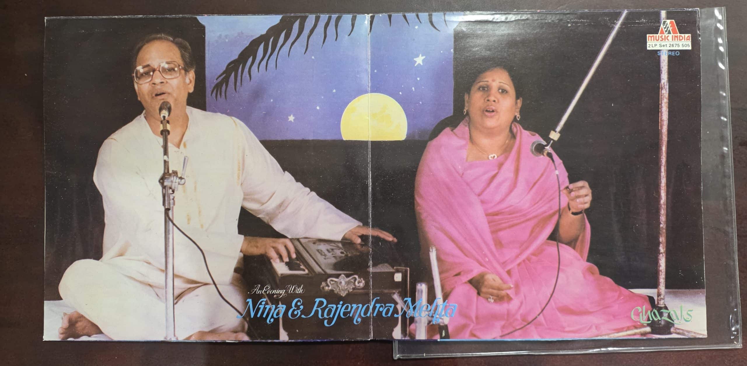 An Evening With Nina & Rajendra Mehta - Ghazals – Record LP Vinyl Vintage - Image 2