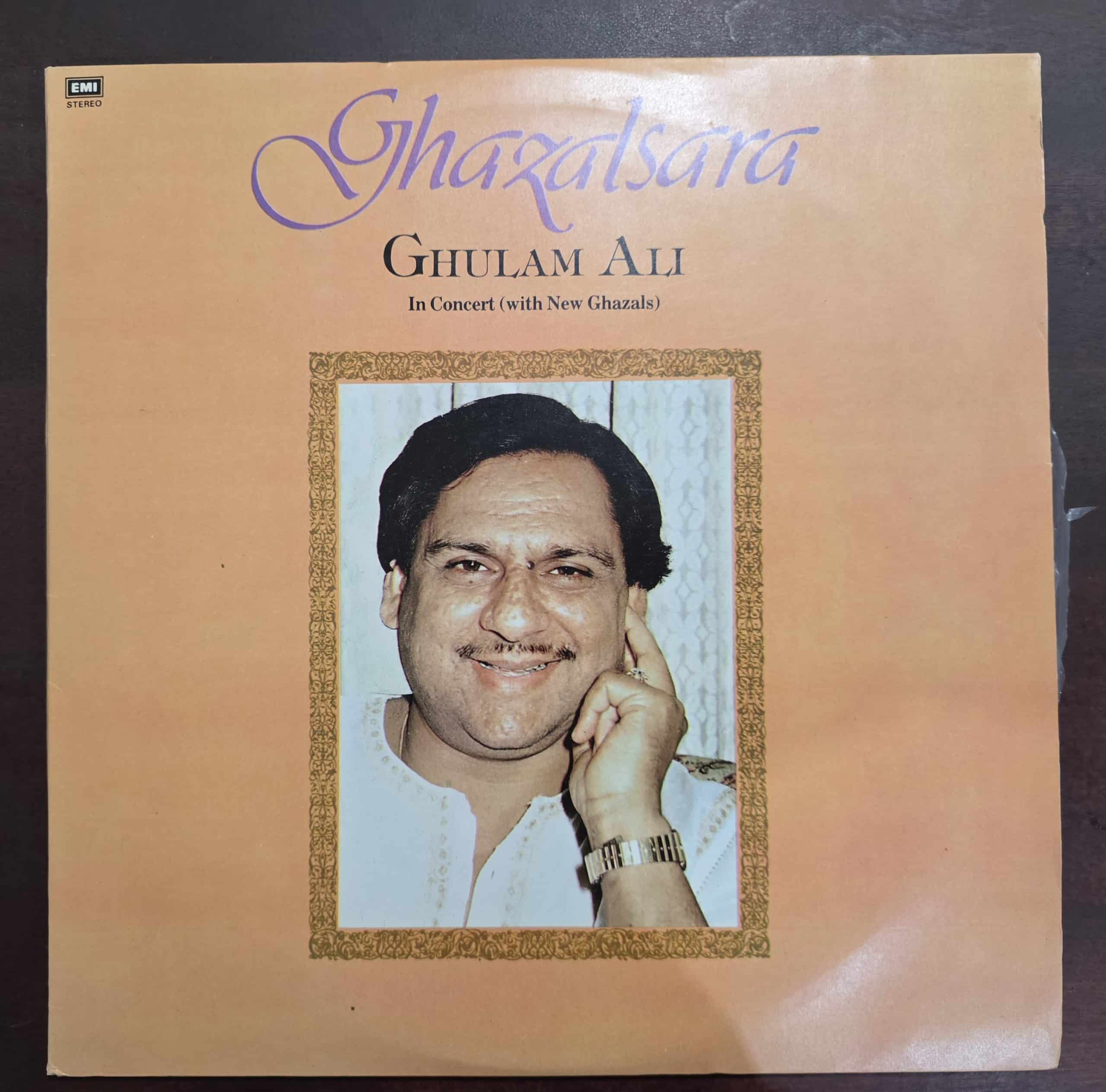 Ghazalsara - Ghulam Ali - In Concert - Ghazals - Record LP Vinyl Vintage