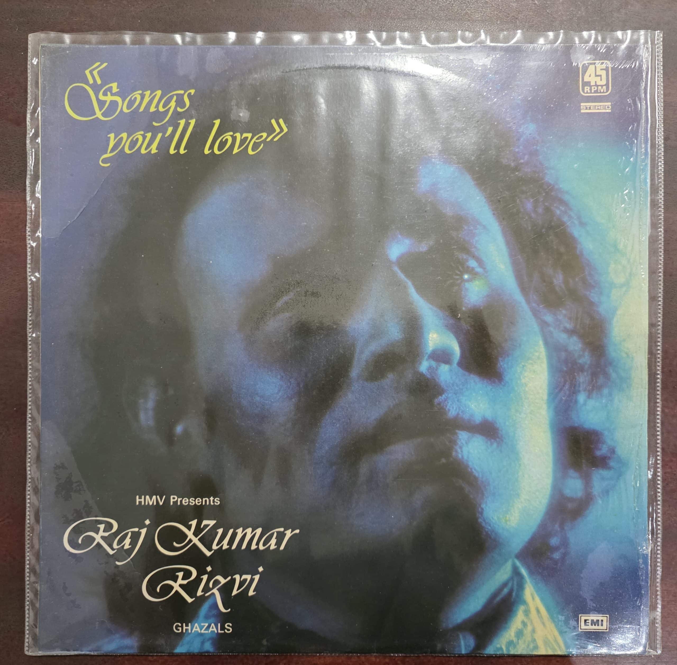 Songs You’ll Love - Raj Kumar Rizvi - Ghazals - Record LP Vinyl Vintage