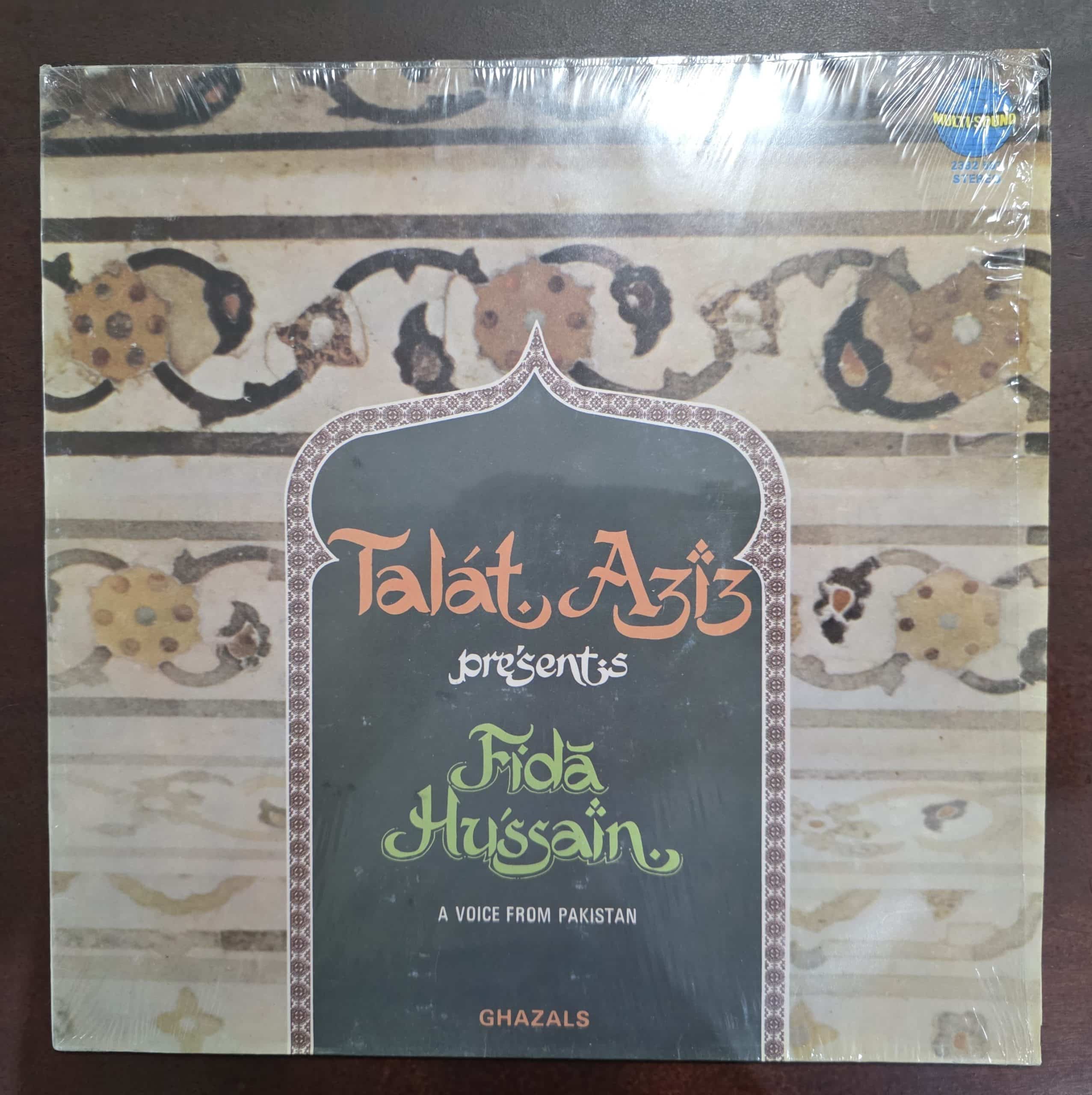 Talat Aziz presents Fida Hussain - Ghazals - Record LP Vinyl Vintage