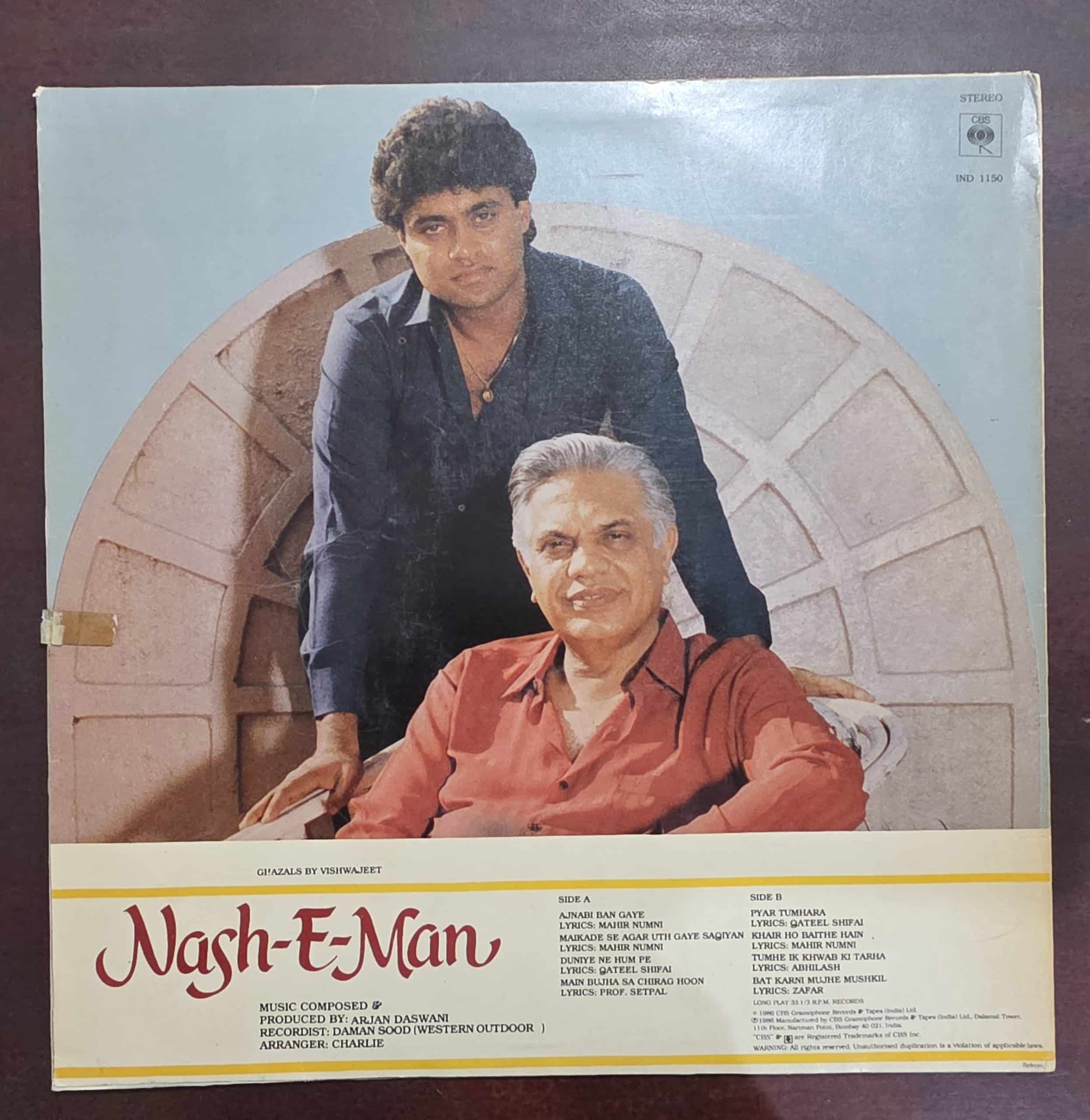 Nish-E-Man - Ghazals - Record LP Vinyl Vintage - Image 2