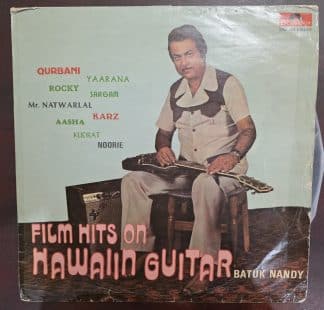 Film Hits On Hawaiin Guitar - Batuk Nandy  – Instrumental - Record LP Vinyl Vintage -Bollywood
