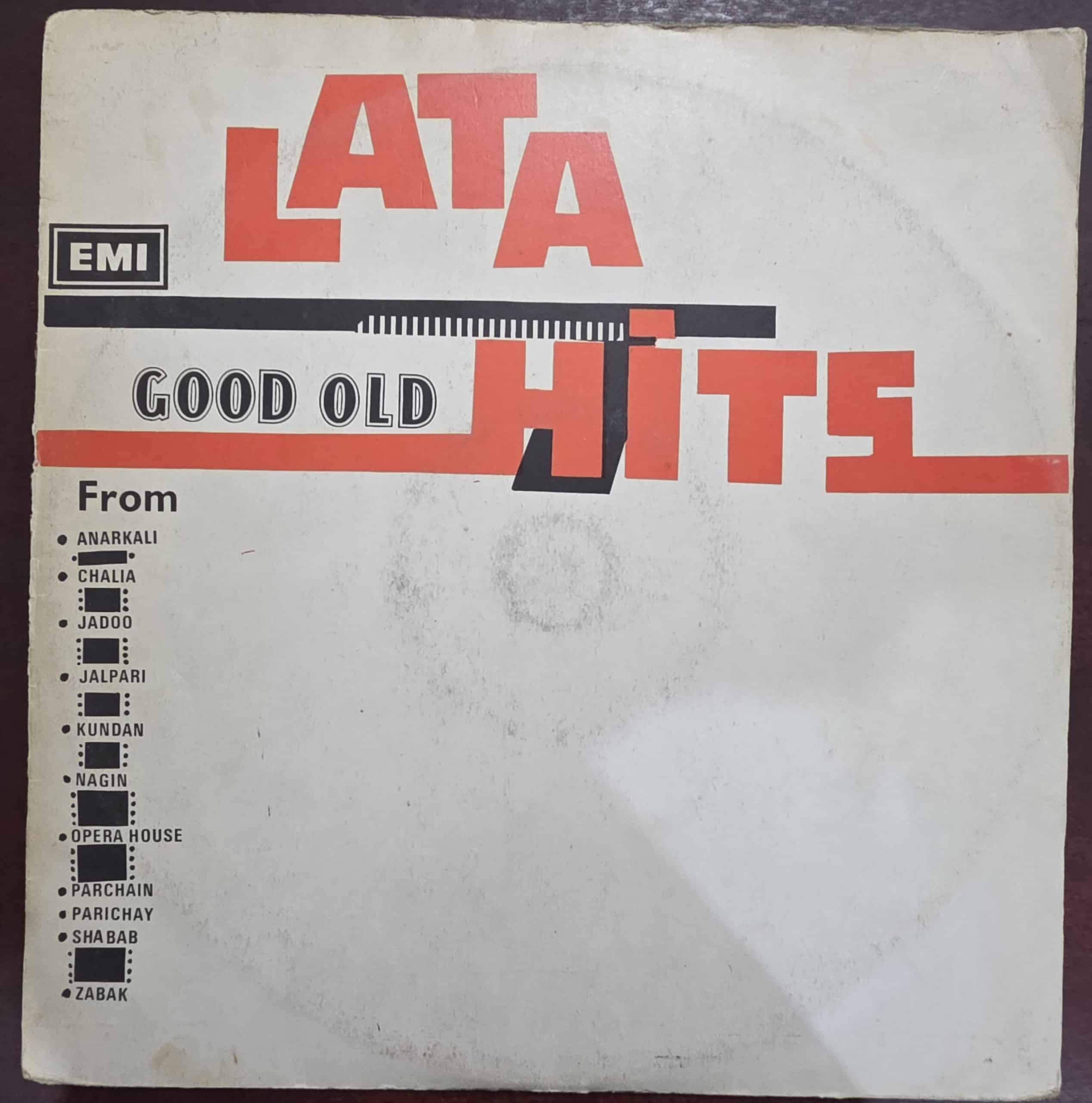 Good Old Hits- Lata Mangeshkar – Record LP Vinyl Vintage -Bollywood