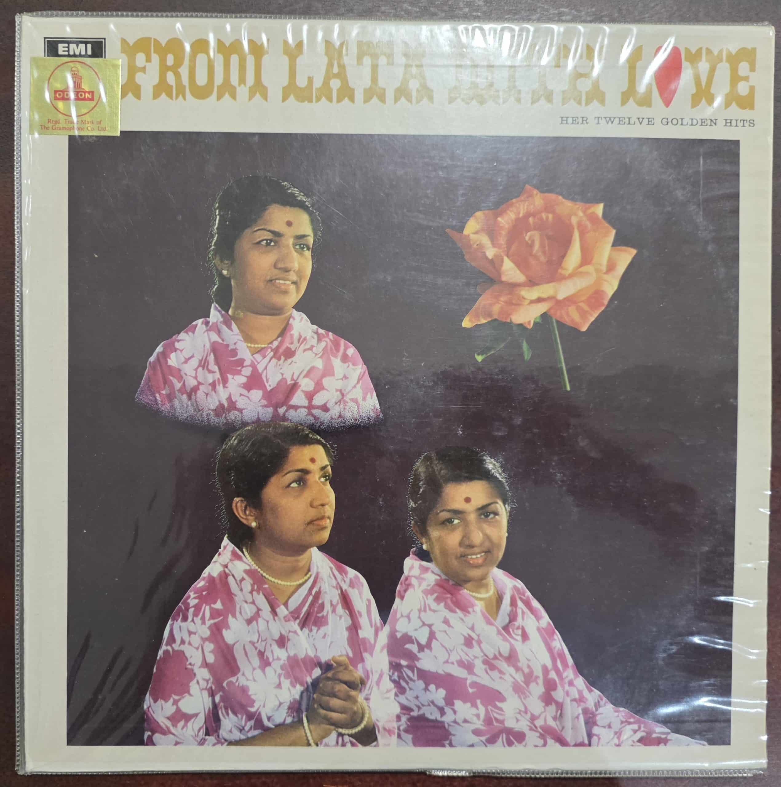 From Lata With Love - Her Twelve Golden Hits – Record LP Vinyl Vintage -Bollywood