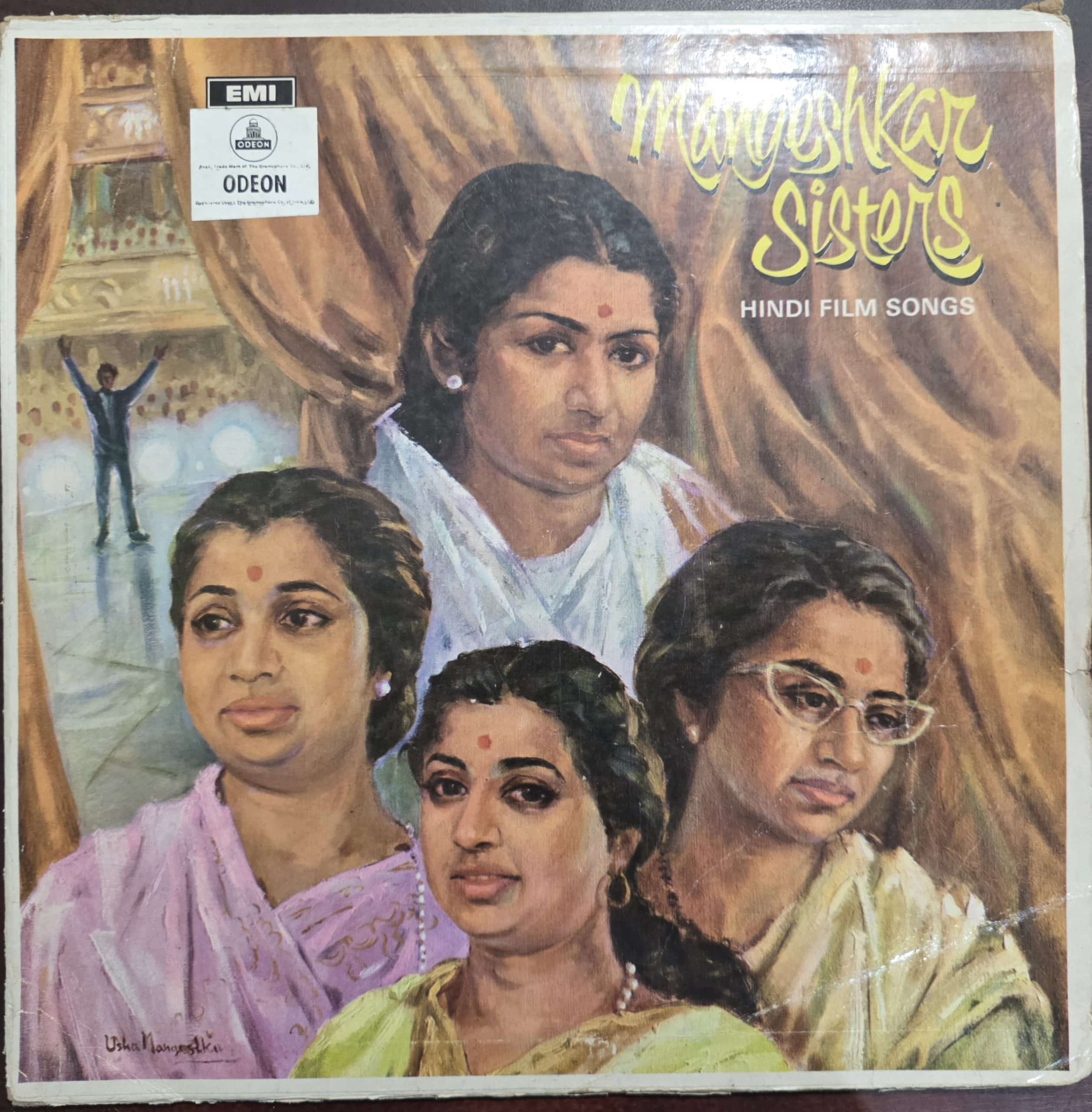Mangeshkar Sisters – Hindi Film Songs – Record LP Vinyl Vintage -Bollywood
