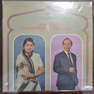 Duets To Remember (From Hindi Films) - Lata Mangeshkar & Talat Mahmood– Record LP Vinyl Vintage -Bollywood