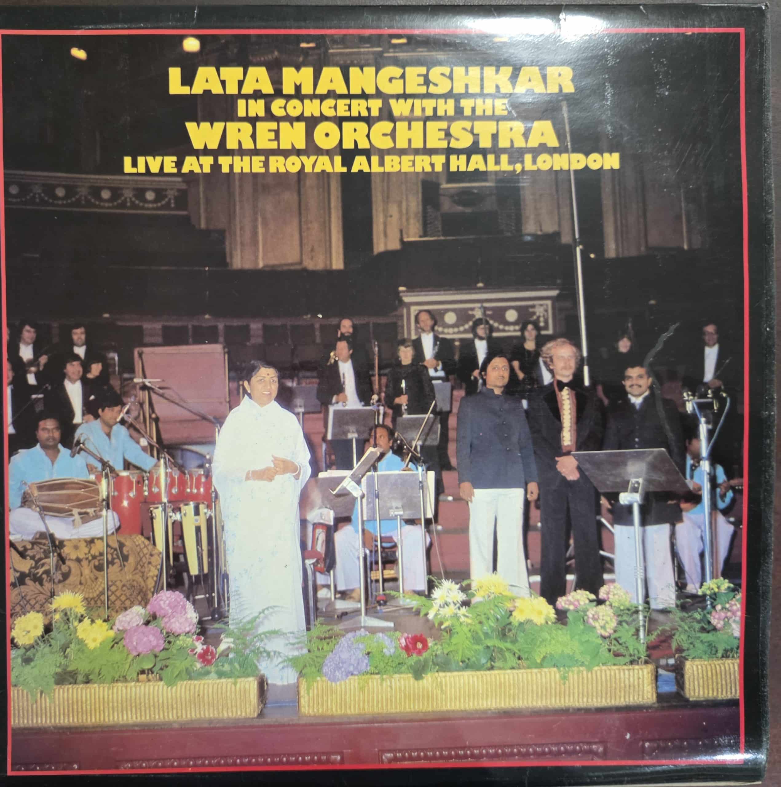 Lata Mangeshkar In Concert With The Wren Orchestra – Live At The Royal Albert Hall, London – Record LP Vinyl Vintage -Bollywood