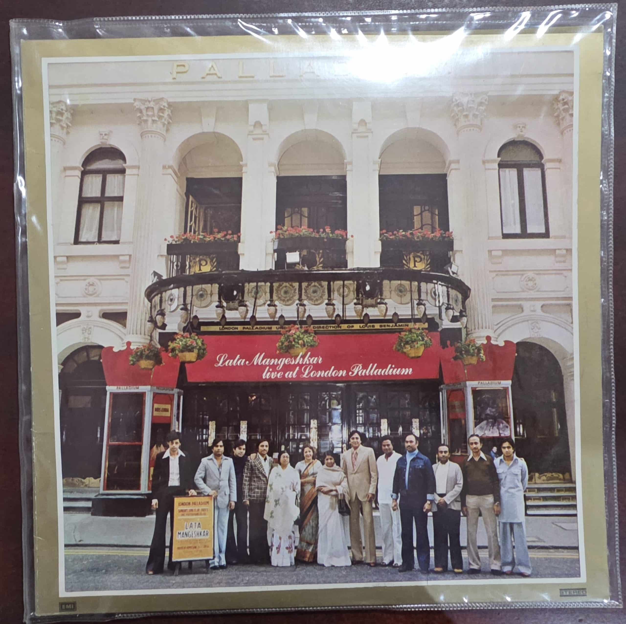 Live At The London Palladium - Lata Mangeshkar – Record LP Vinyl Vintage -Bollywood
