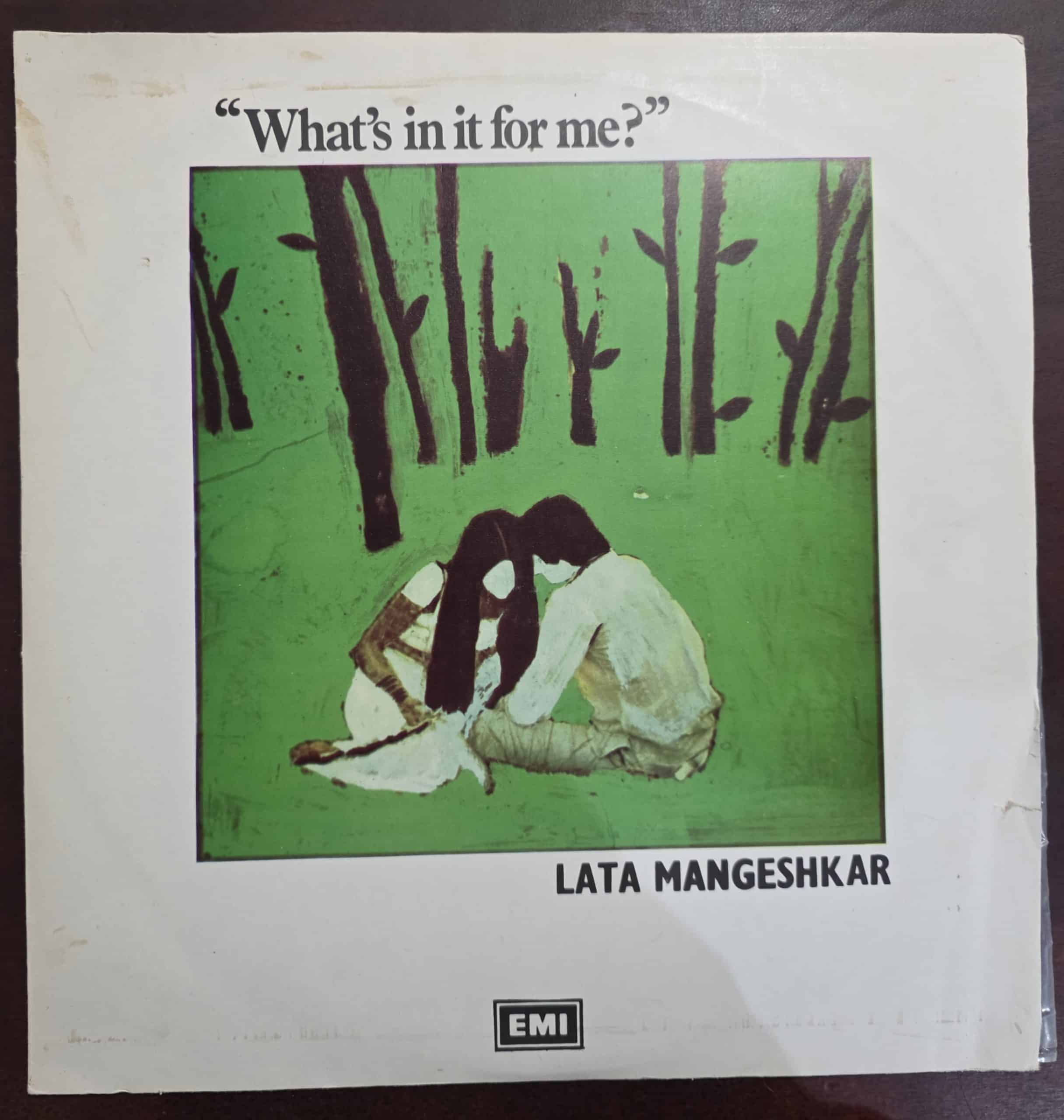 What's In It For Me? - Lata Mangeshkar – Record LP Vinyl Vintage -Bollywood