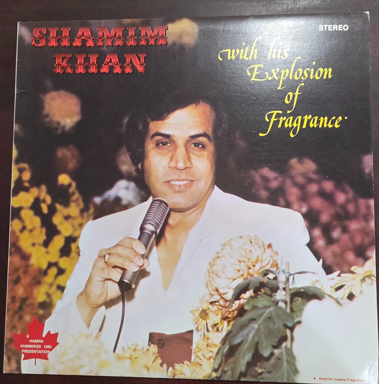 With His Explosion Of Fragrance - Shamim Khan - Record LP Vinyl Vintage - Bollywood